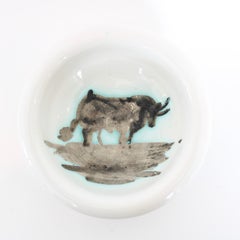 Pablo Picasso Ceramic Dish Bull in Landscape Editions Picasso Madoura