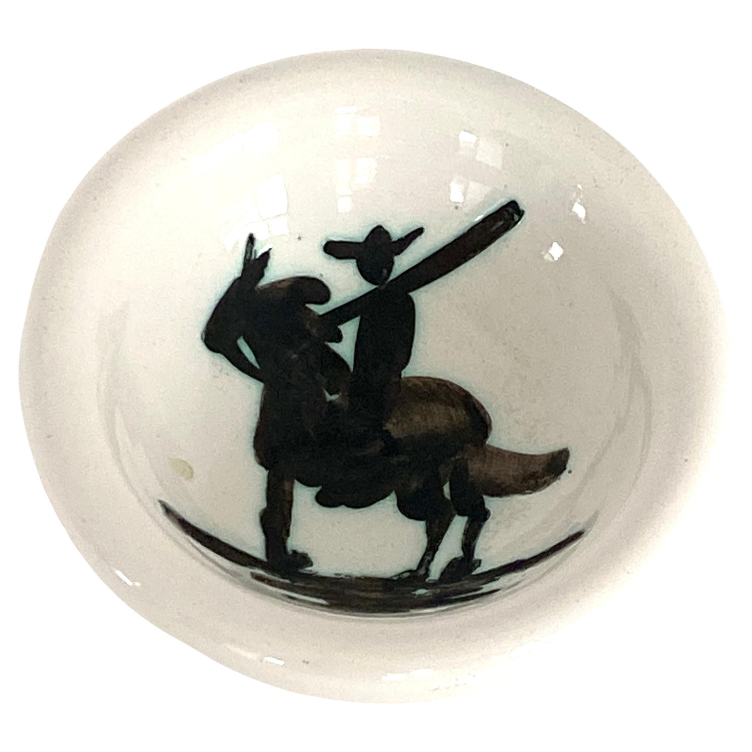 Pablo Picasso Ceramic Dish Editions Madoura Picador circa 1952 For Sale