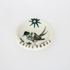 Pablo Picasso Ceramic Dish Editions Picasso Madoura Bird And Sun 1952