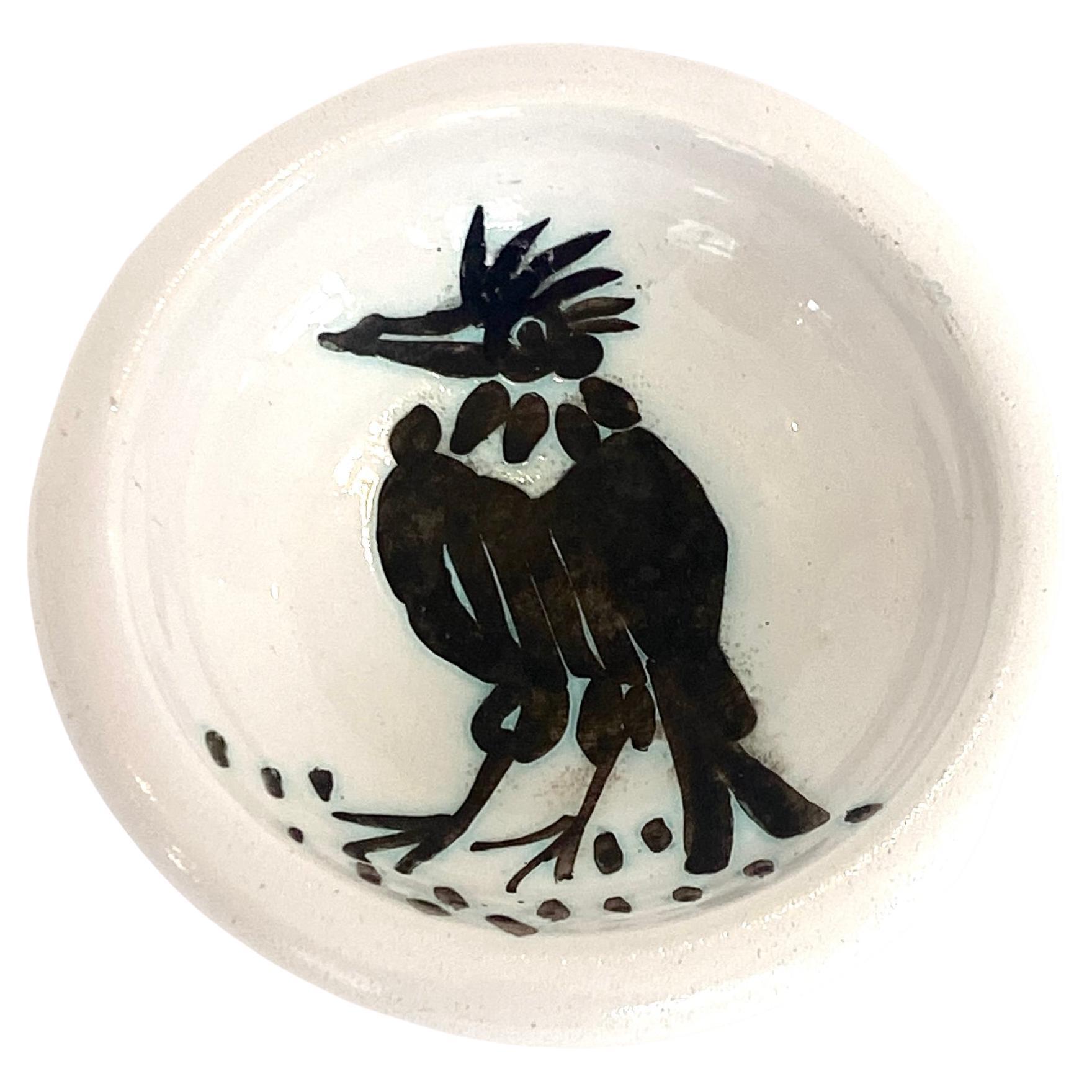 Pablo Picasso Ceramic Dish Editions Picasso Madoura Bird C 1952