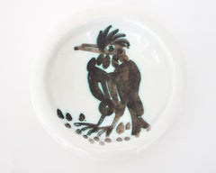 Pablo Picasso Ceramic Dish Editions Picasso Madoura Bird with Tuft, circa 1952