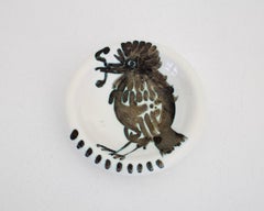 Pablo Picasso Ceramic Dish Editions Picasso Madoura Bird With With Worm 1952
