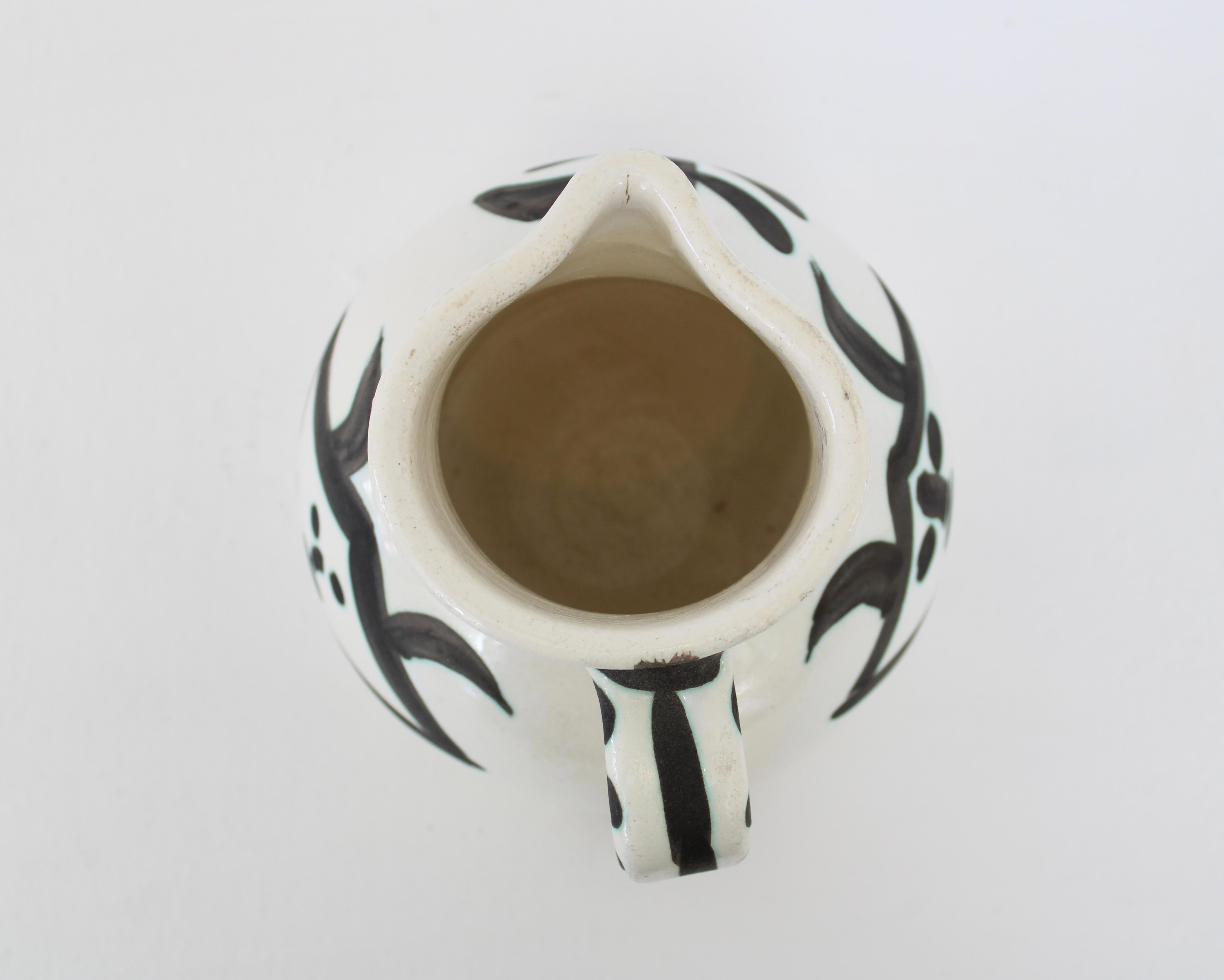 Pablo Picasso Ceramic Pitcher Tetes Visages Editions Picasso Madoura For Sale 11