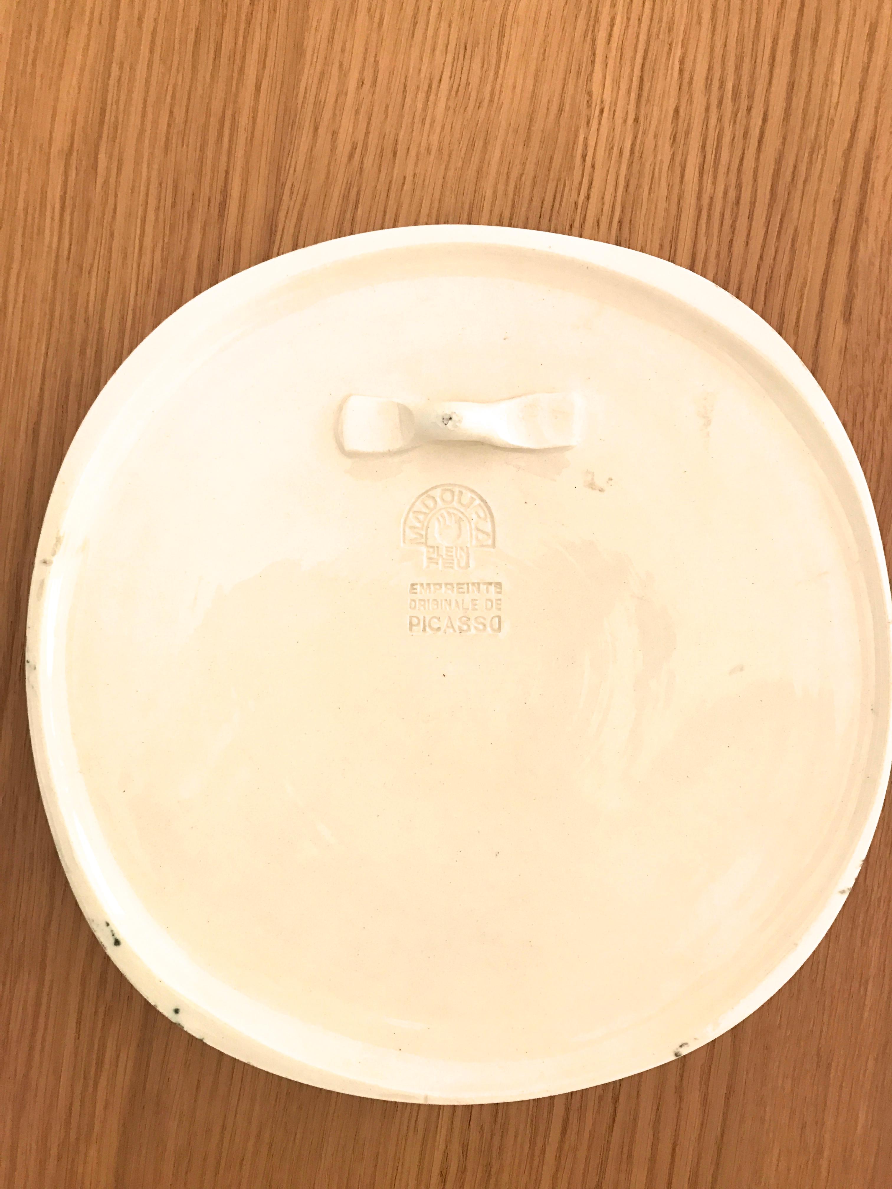 Pablo Picasso ceramic plate 