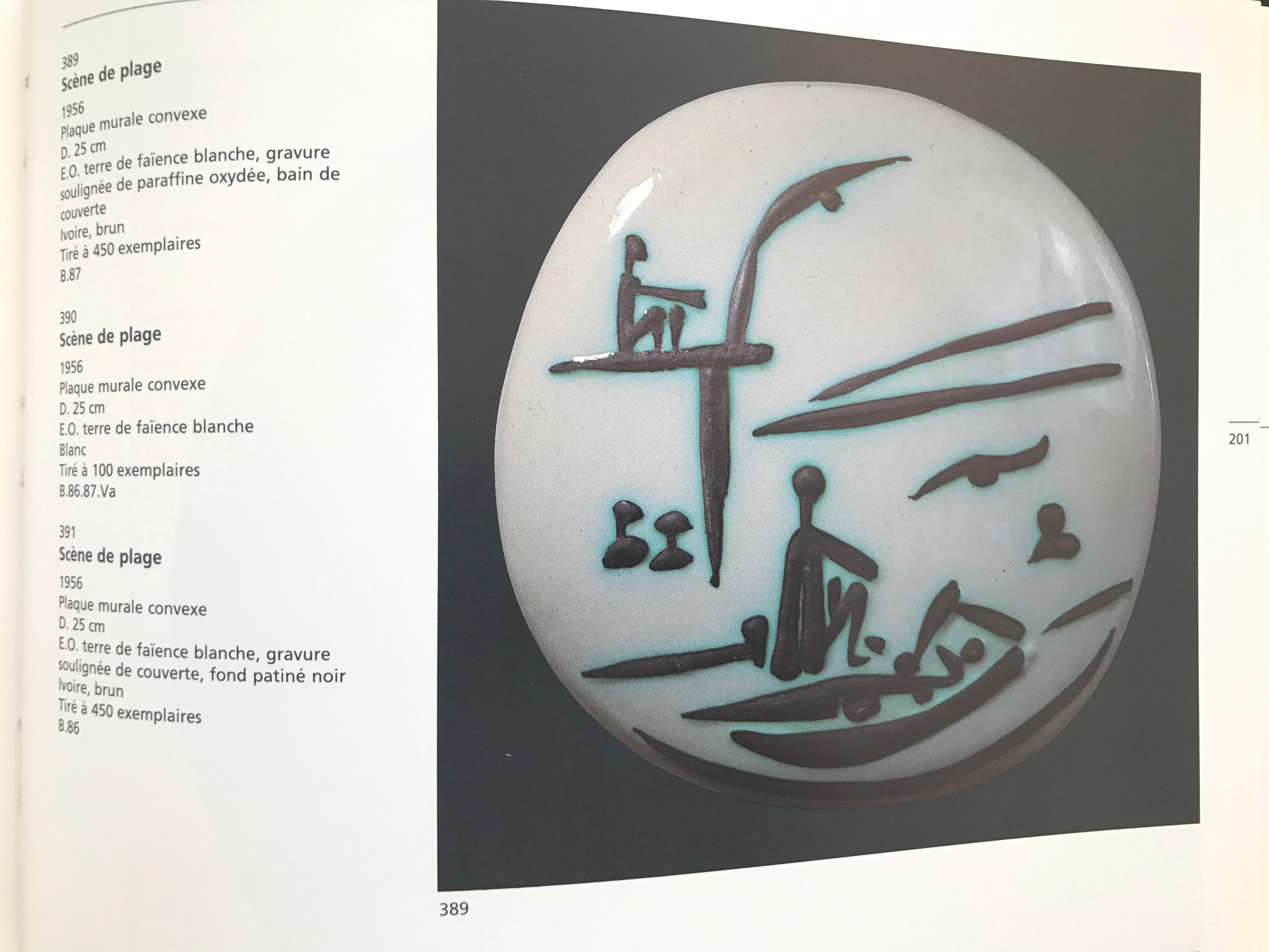 French Pablo Picasso Ceramic Plate 