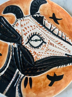 Pablo Picasso ceramic plate signed and numbered edition 114/200