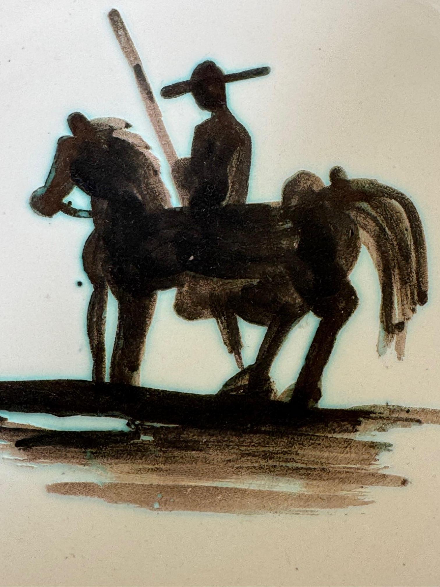Pablo Picasso Piatto rotondo in ceramica 