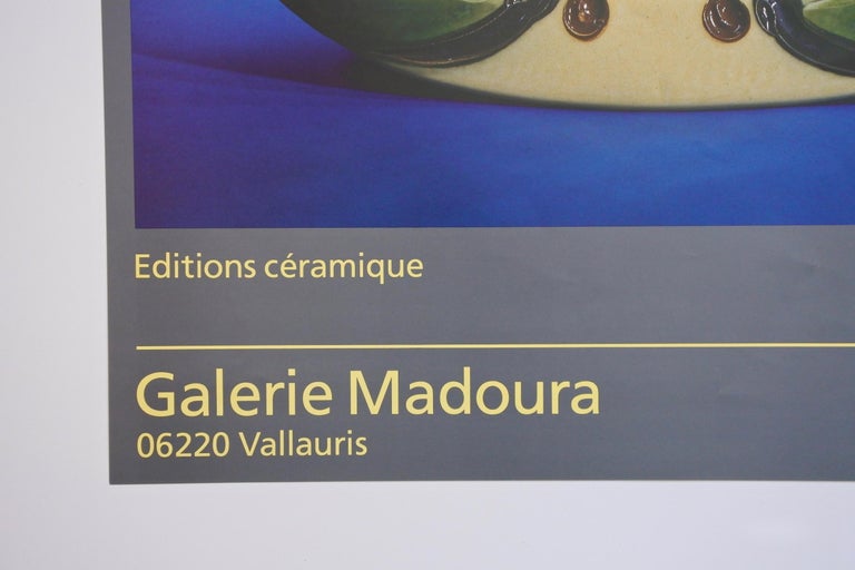 French Pablo Picasso Ceramics Exhibition Poster, Galerie Madoura, Vallauris France For Sale