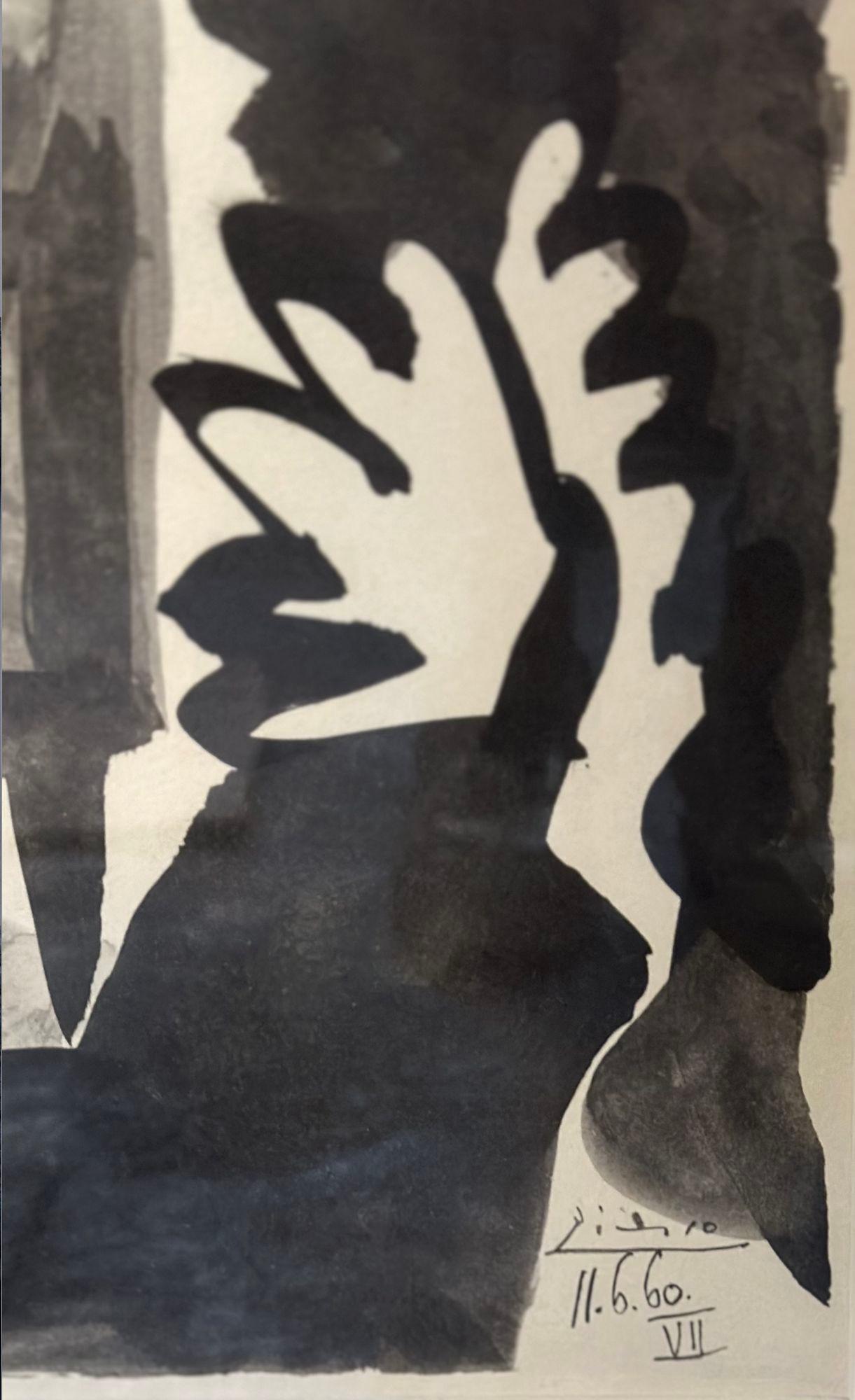 Milieu du XXe siècle Lithographie « Dancing Woman » (Femme endormie), Pablo Picasso, 1960 en vente