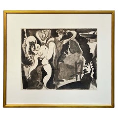 Pablo Picasso "Dancing Woman" Lithograph, 1960