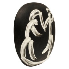 Pablo Picasso "Danseurs Sur Fond Fonce" Ceramic Plate, 1956