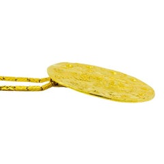 Pablo Picasso Design Faune Cavalier 23k Gold Medaillon Anhänger Estate Jewelry