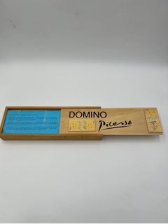 Pablo Picasso Domino "Gavilla de Fabulas sin Amor" Wooden Set, 1960, Complete