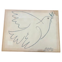 Pablo Picasso Dove of Peace Lithograph Open Edition  by Libermann Fine Art