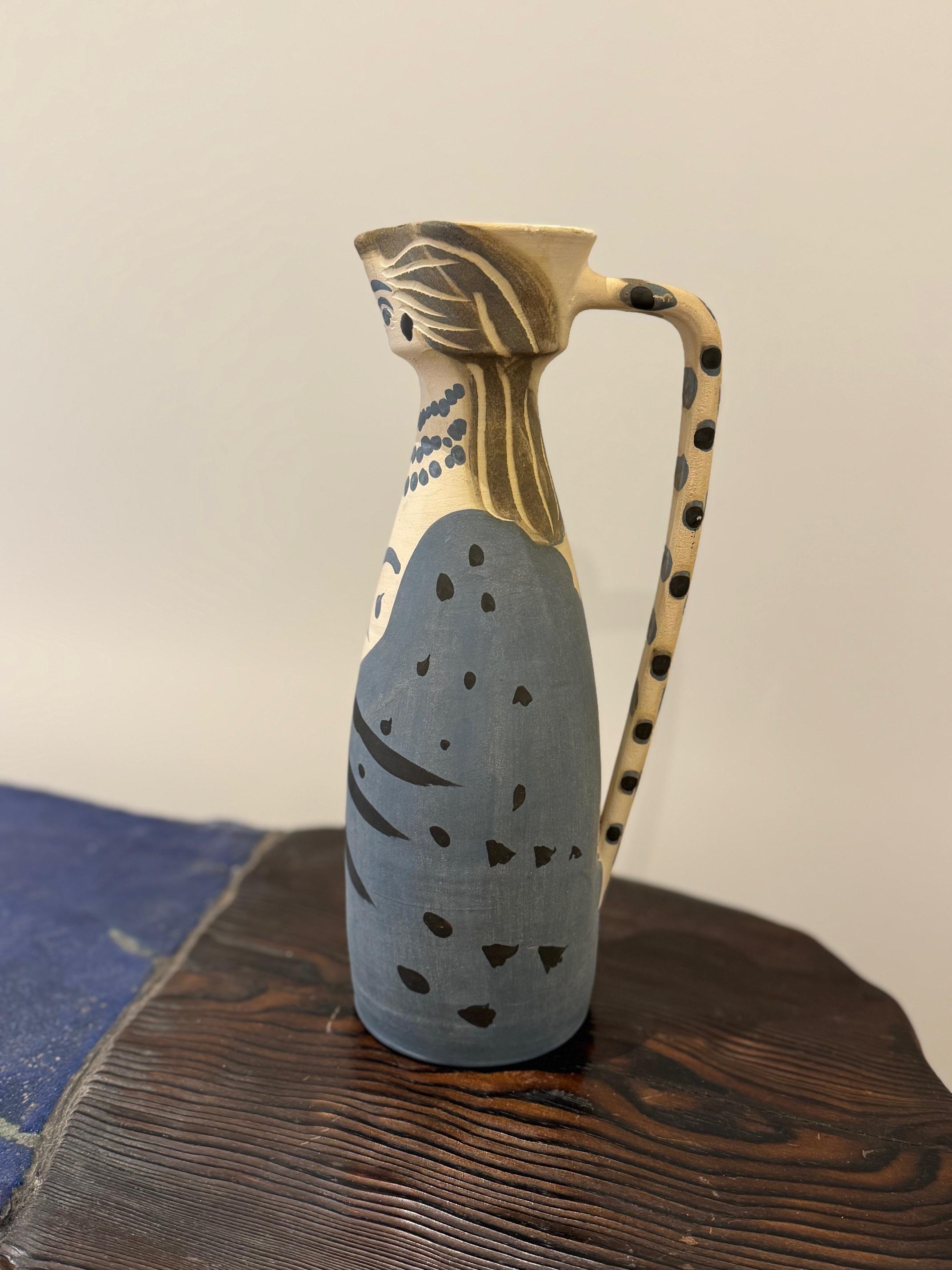 Milieu du XXe siècle Vase Madoura édition Pablo Picasso  lanceur 