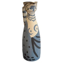 Pablo Picasso Edition Madoura Vase  pitcher "Woman "  1955