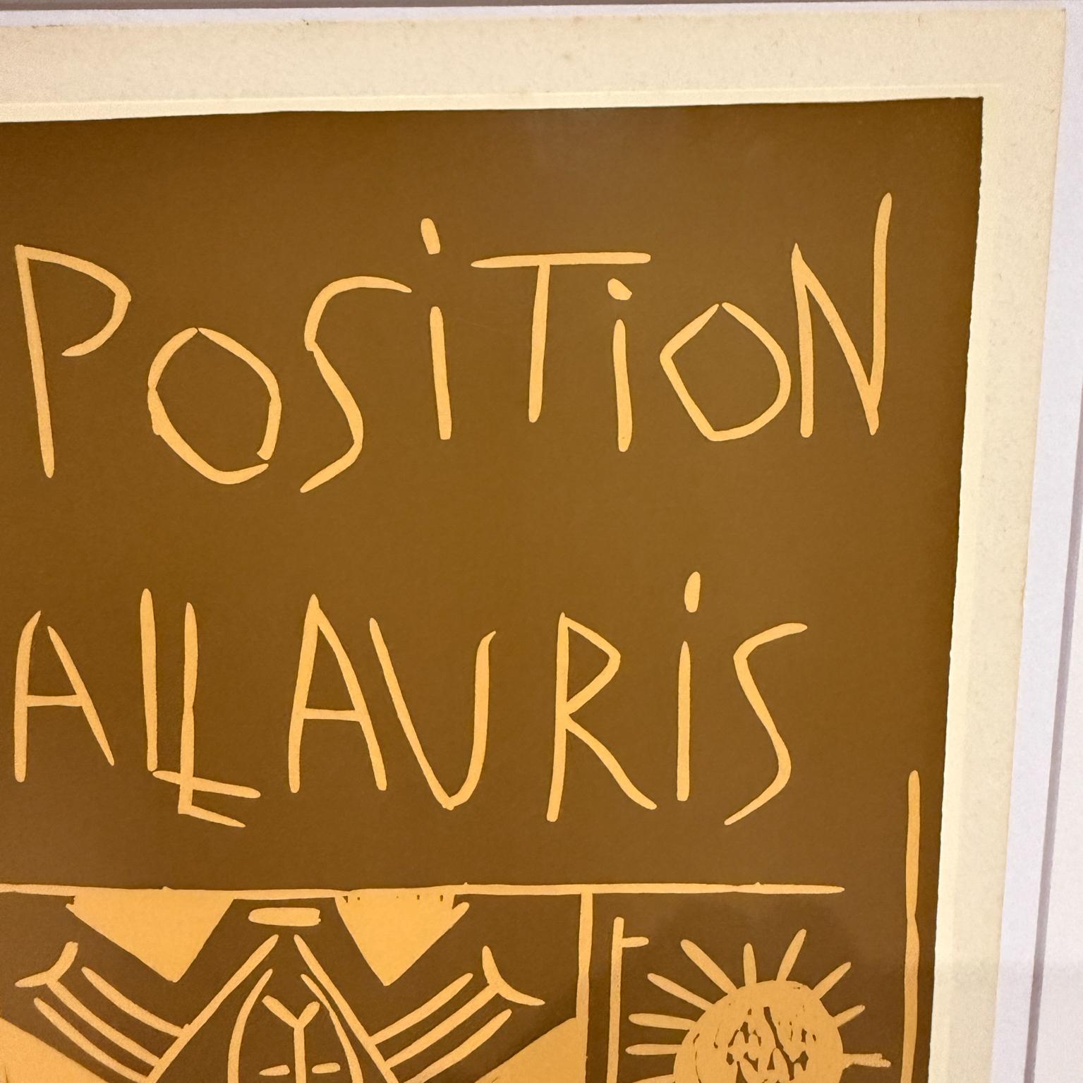 Pablo Picasso Ausstellung Vallauris Poster 1961 (Französisch) im Angebot
