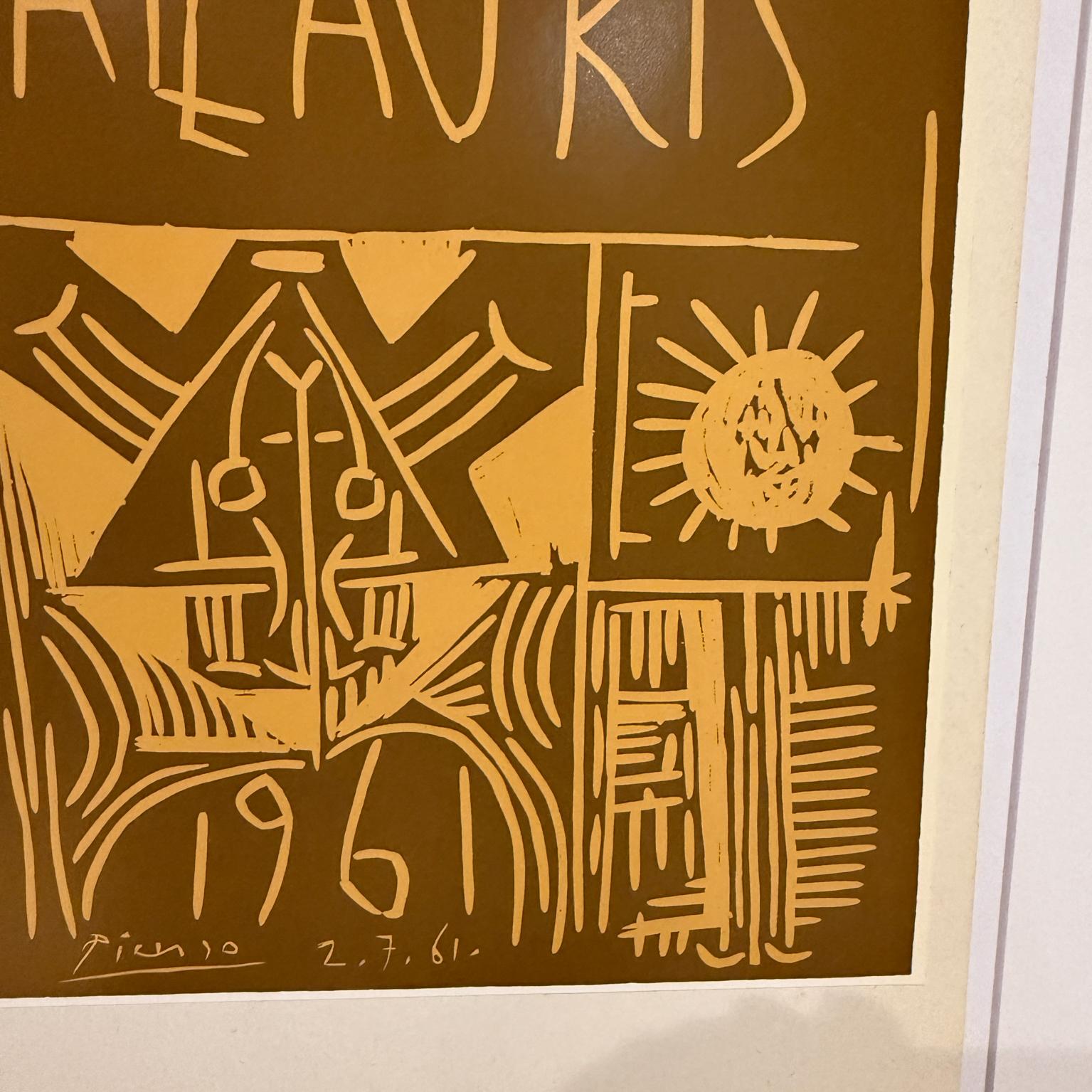 Pablo Picasso Ausstellung Vallauris Poster 1961 im Zustand „Gut“ im Angebot in Chula Vista, CA