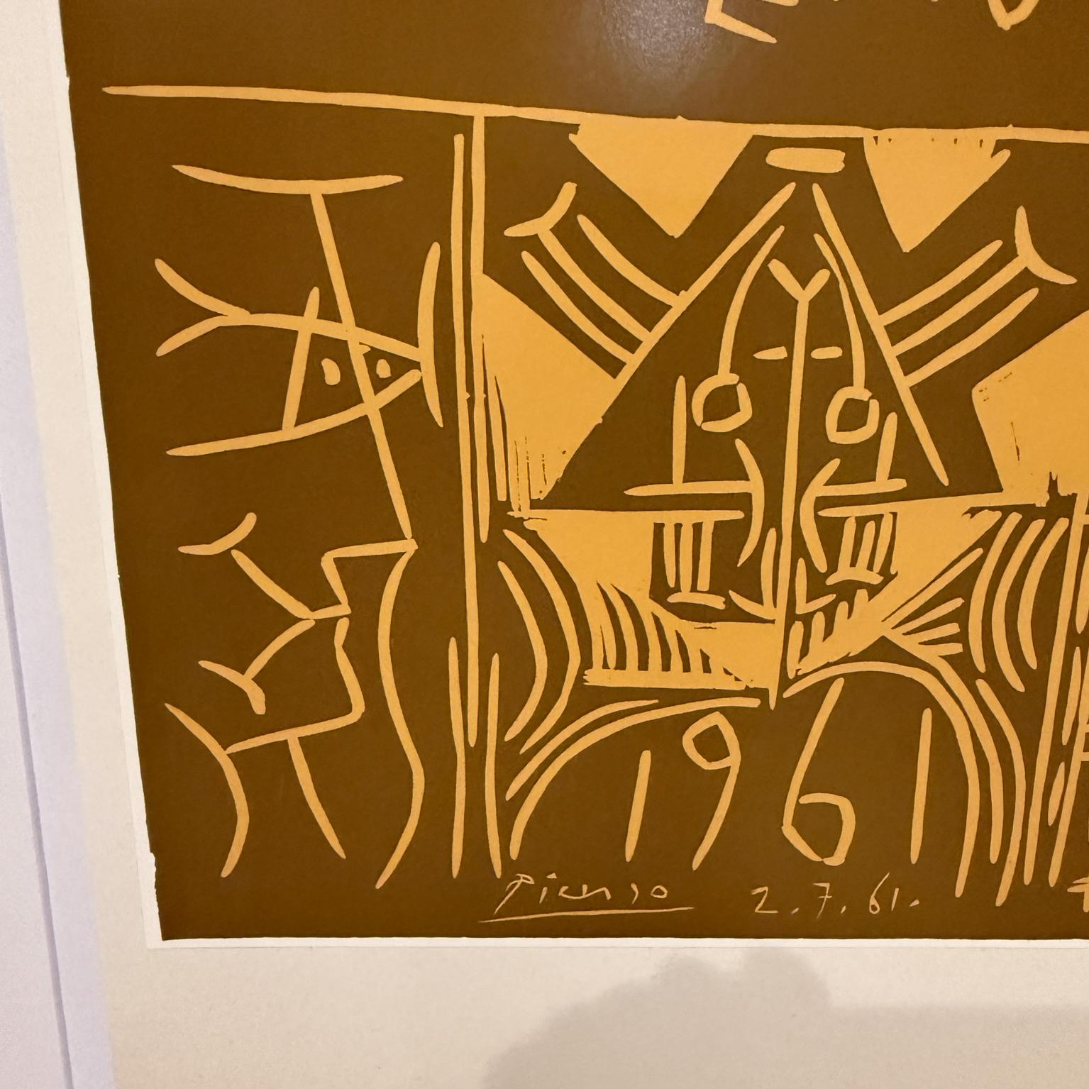 Pablo Picasso Ausstellung Vallauris Poster 1961 (20. Jahrhundert) im Angebot