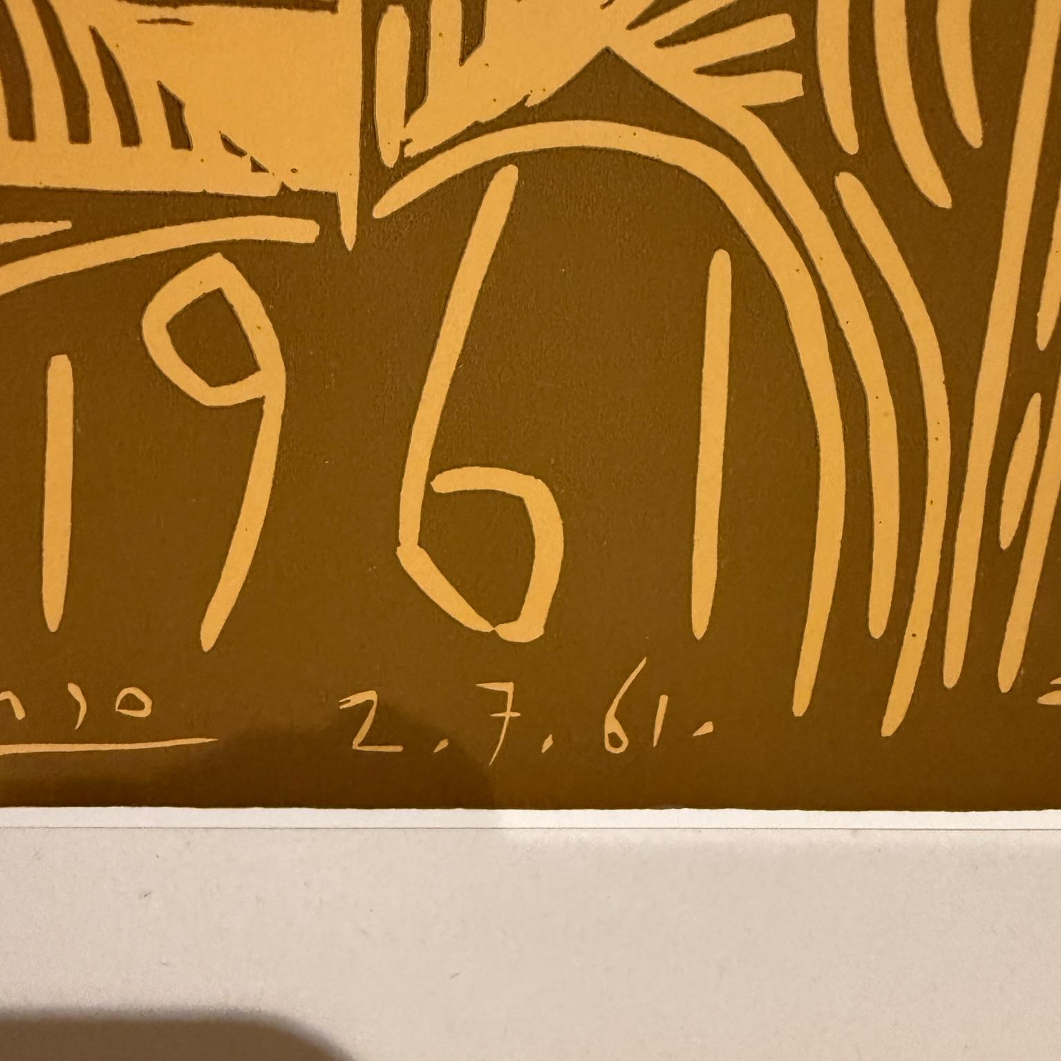 Pablo Picasso Ausstellung Vallauris Poster 1961 (Papier) im Angebot
