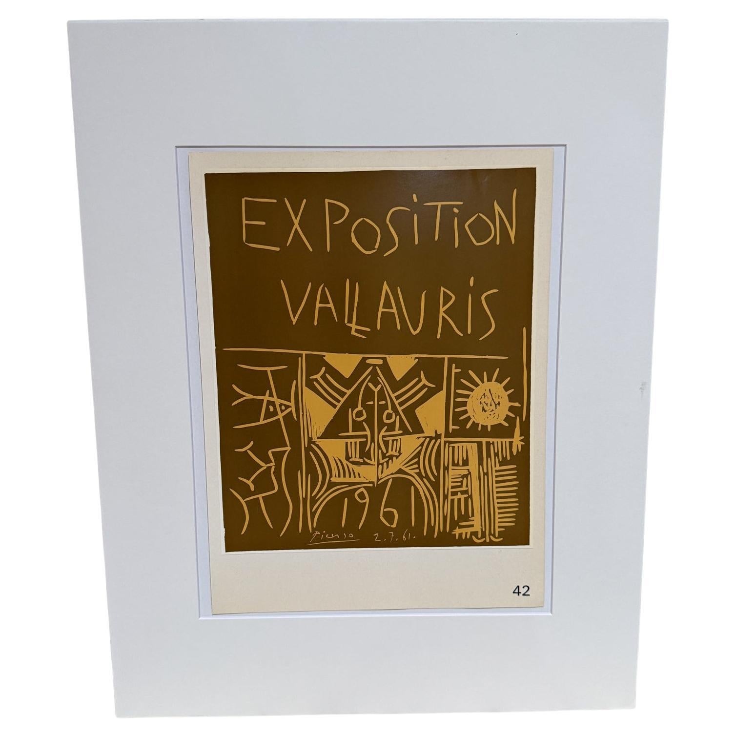 Pablo Picasso Exposition Vallauris Poster 1961