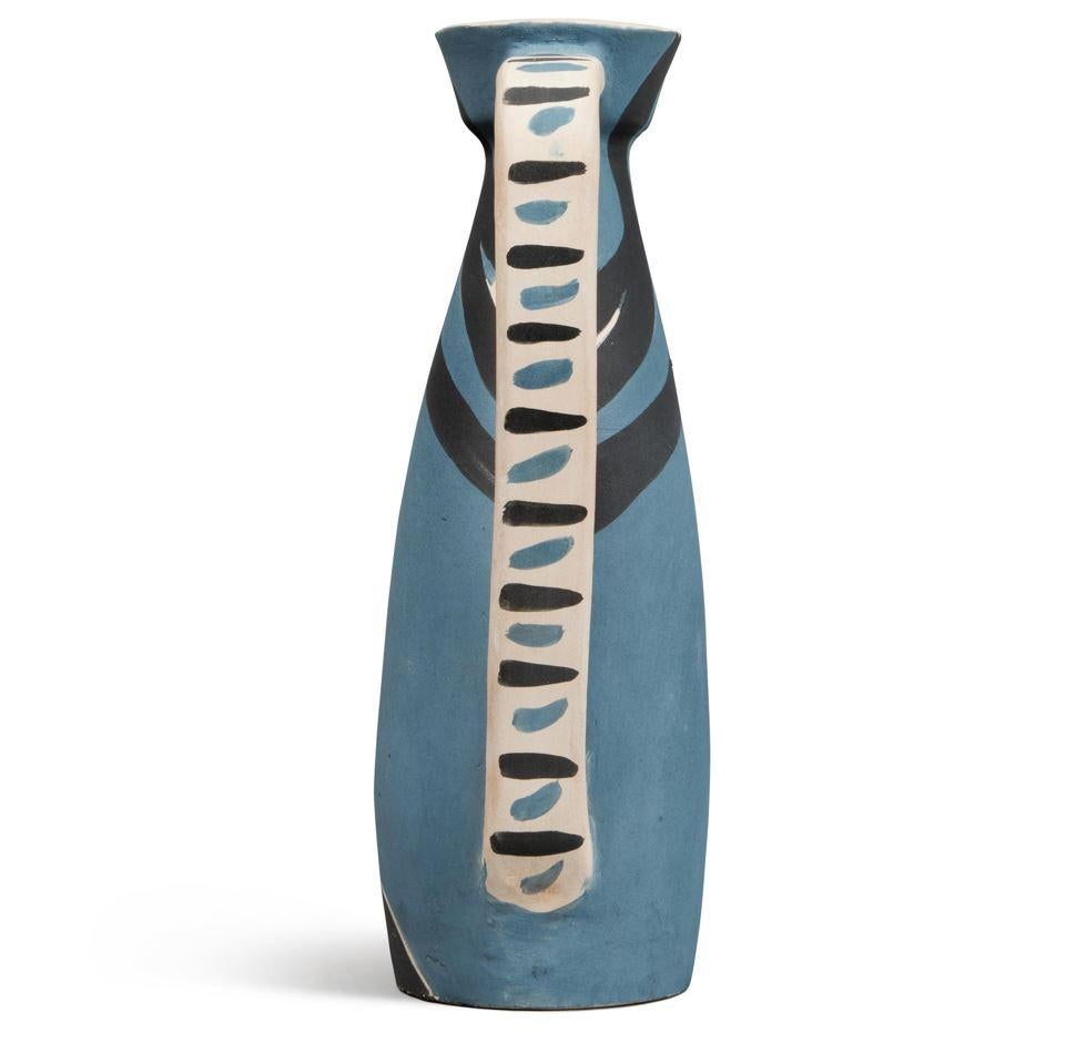 Pablo Picasso Madoura Femme Sculpture Pitcher Ewer Vase AR 297 Painted Ceramic In condizioni buone in vendita a Palm Beach, FL