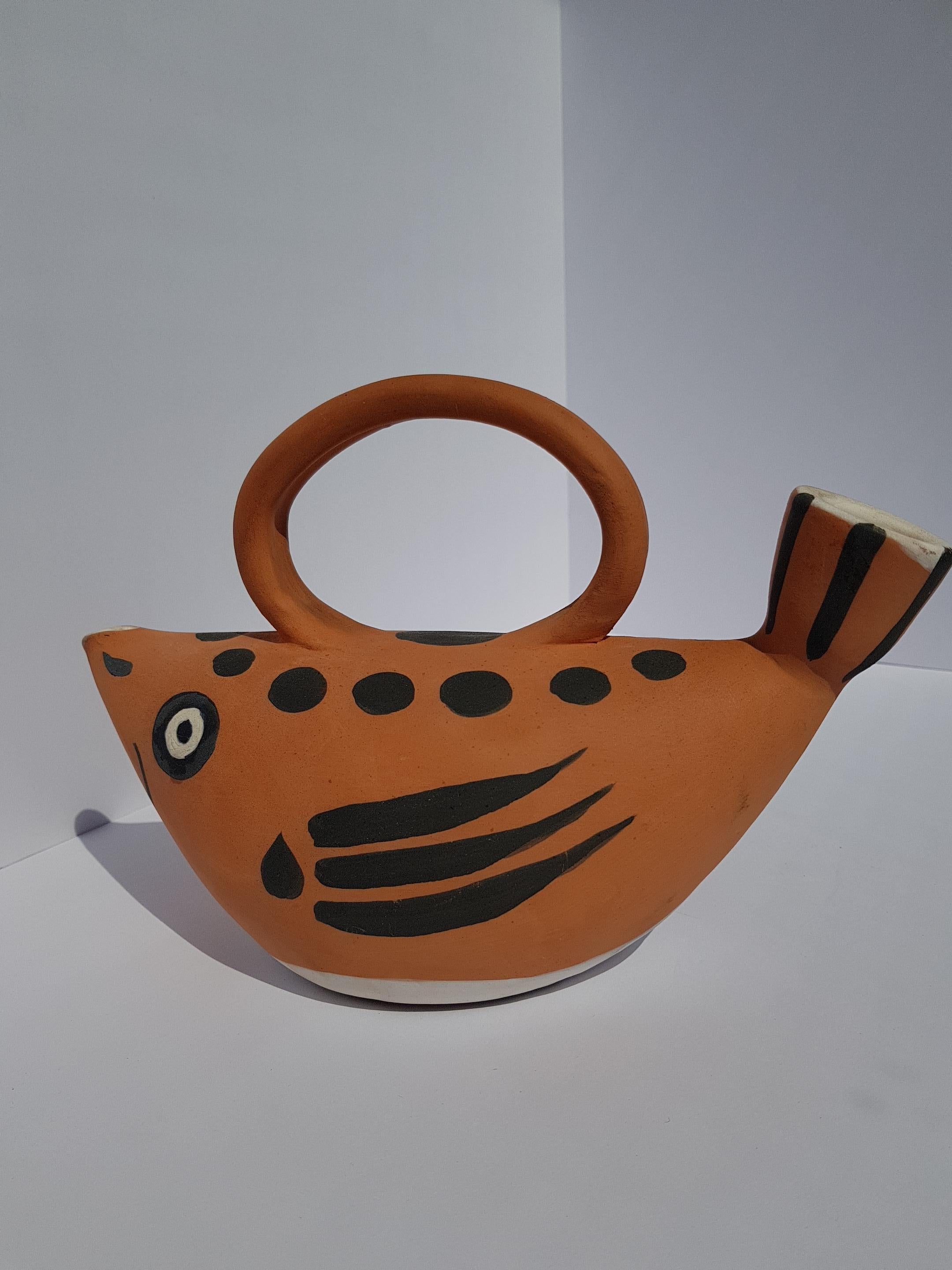 Argile Pichet Poisson Madoura Ceramics en édition limitée AR 139 de Pablo Picasso en vente