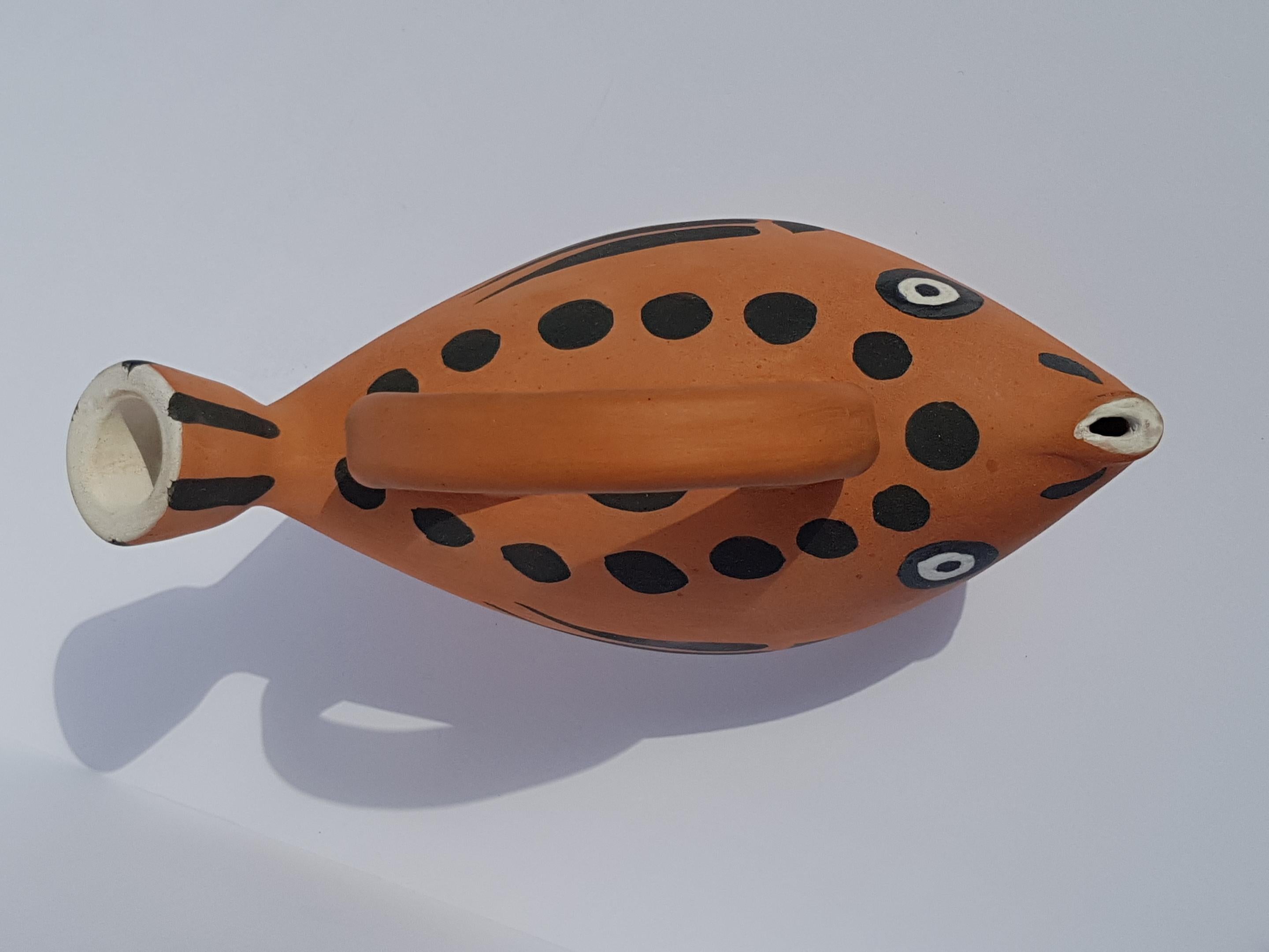 Pichet Poisson Madoura Ceramics en édition limitée AR 139 de Pablo Picasso Excellent état - En vente à Palm Beach, FL