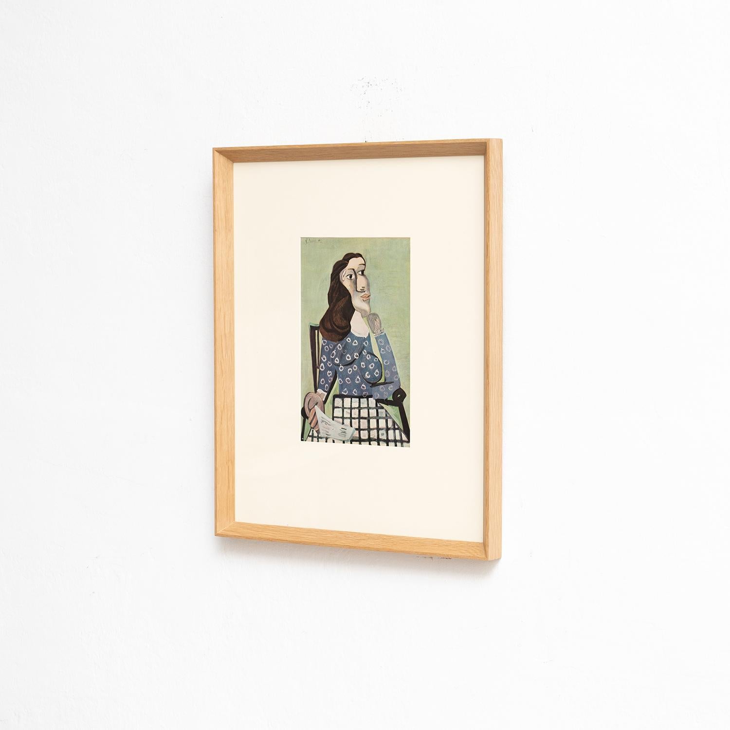 Mid-Century Modern Pablo Picasso Framed Artwork, Editions du Chene, 1943 For Sale