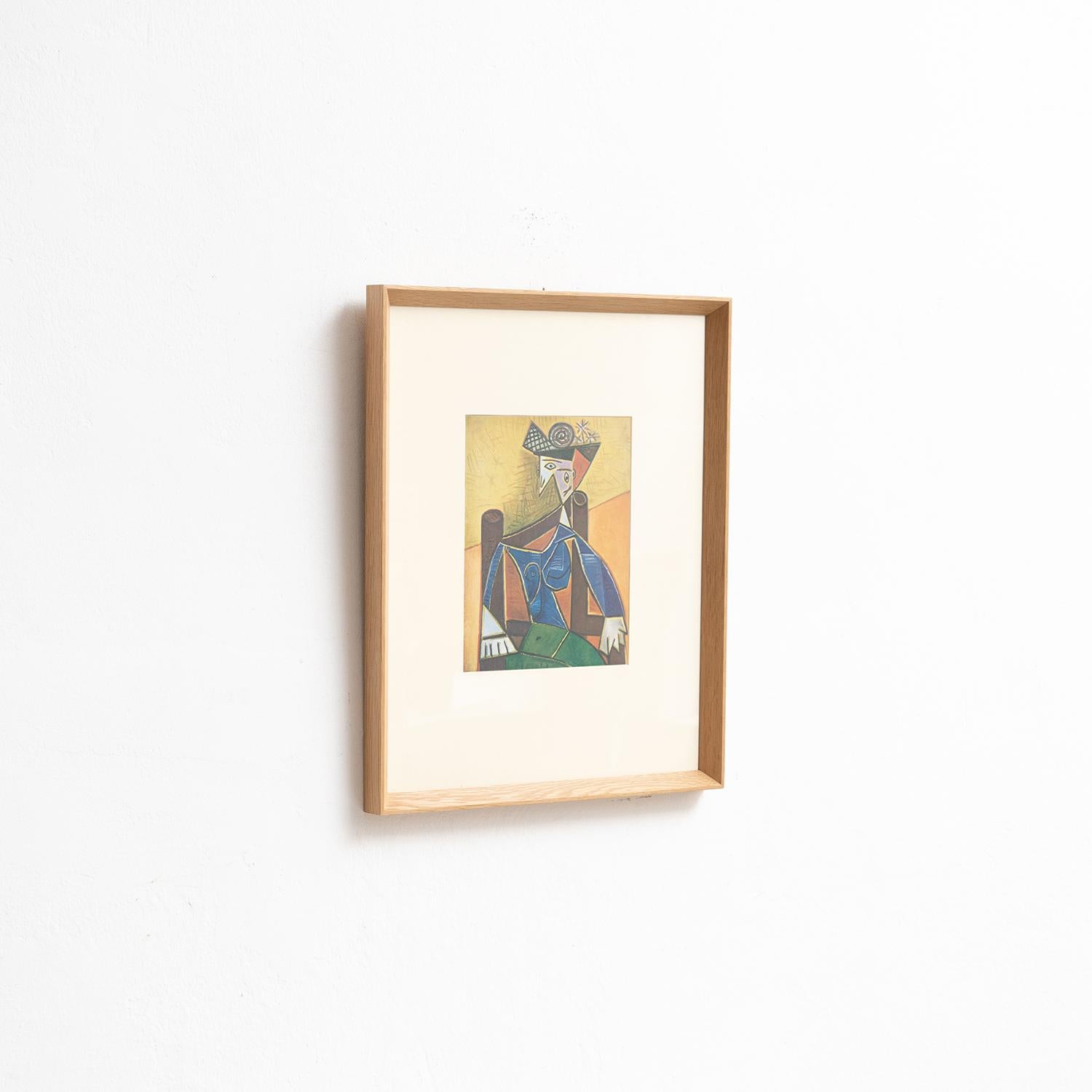 Mid-Century Modern Pablo Picasso Framed Artwork, Editions du Chene, 1943