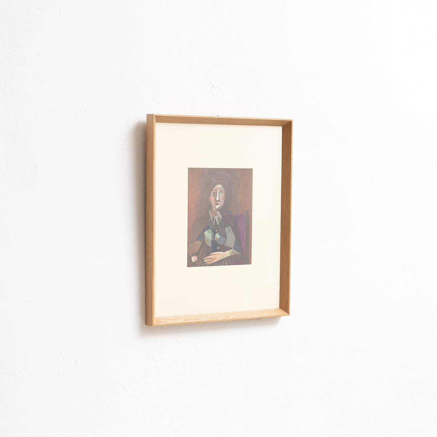 Mid-Century Modern Pablo Picasso Framed Artwork, Editions du Chene, 1943 For Sale