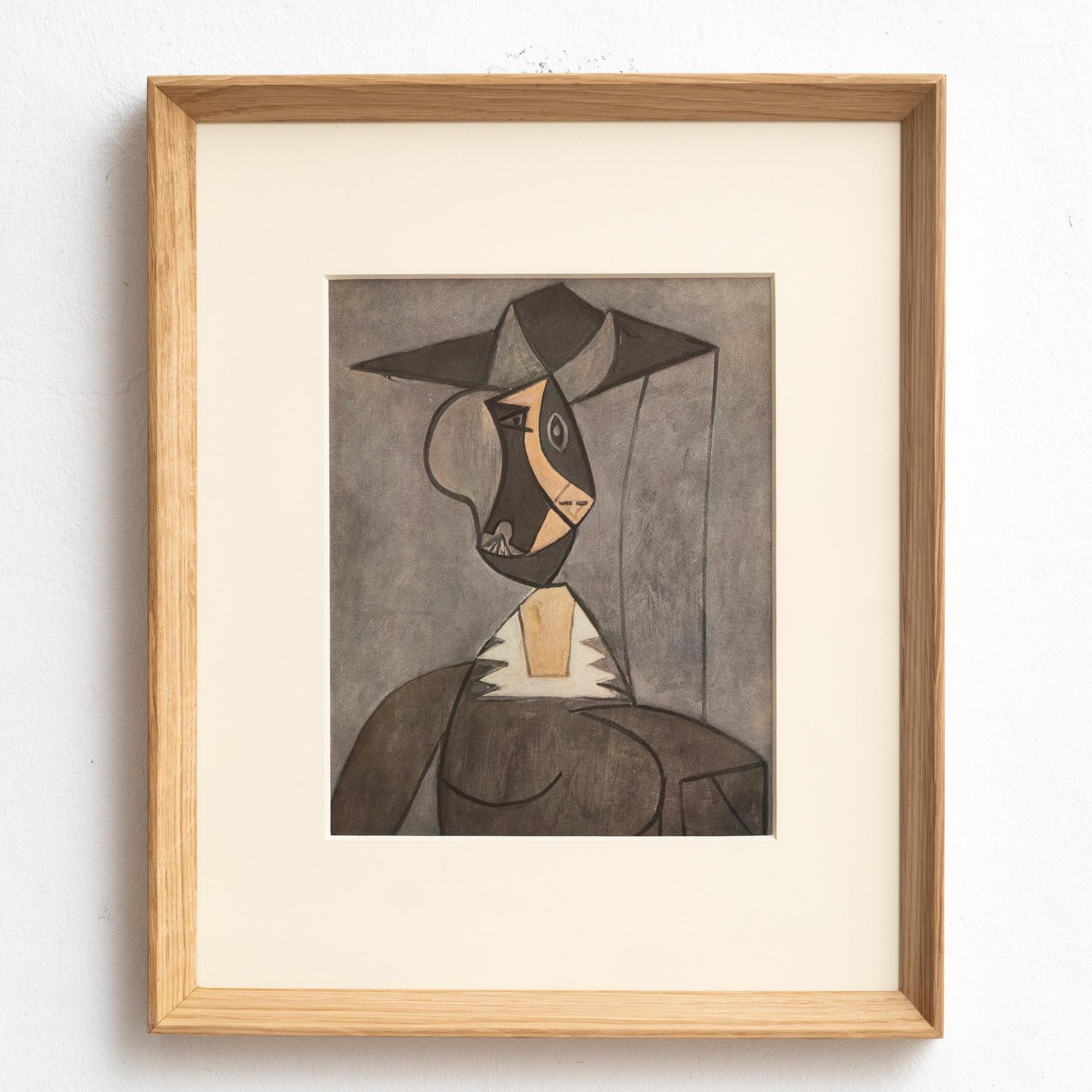 Mid-Century moderno Pablo Picasso, opera d'arte incorniciata, Editions du Chene, 1943 in vendita