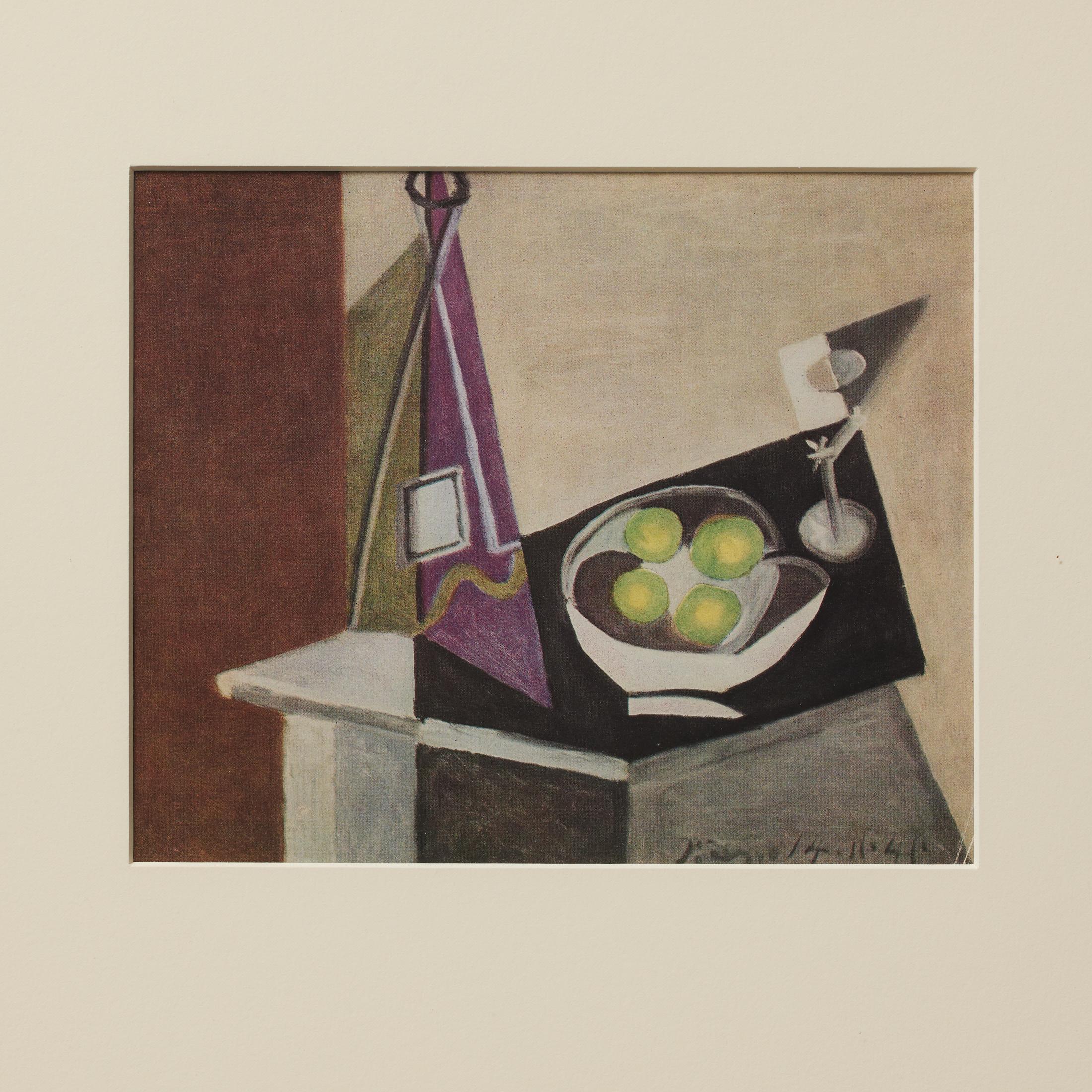 Gerahmte Farbkrone von Pablo Picasso, Editions du Chene, 1943 im Angebot 4