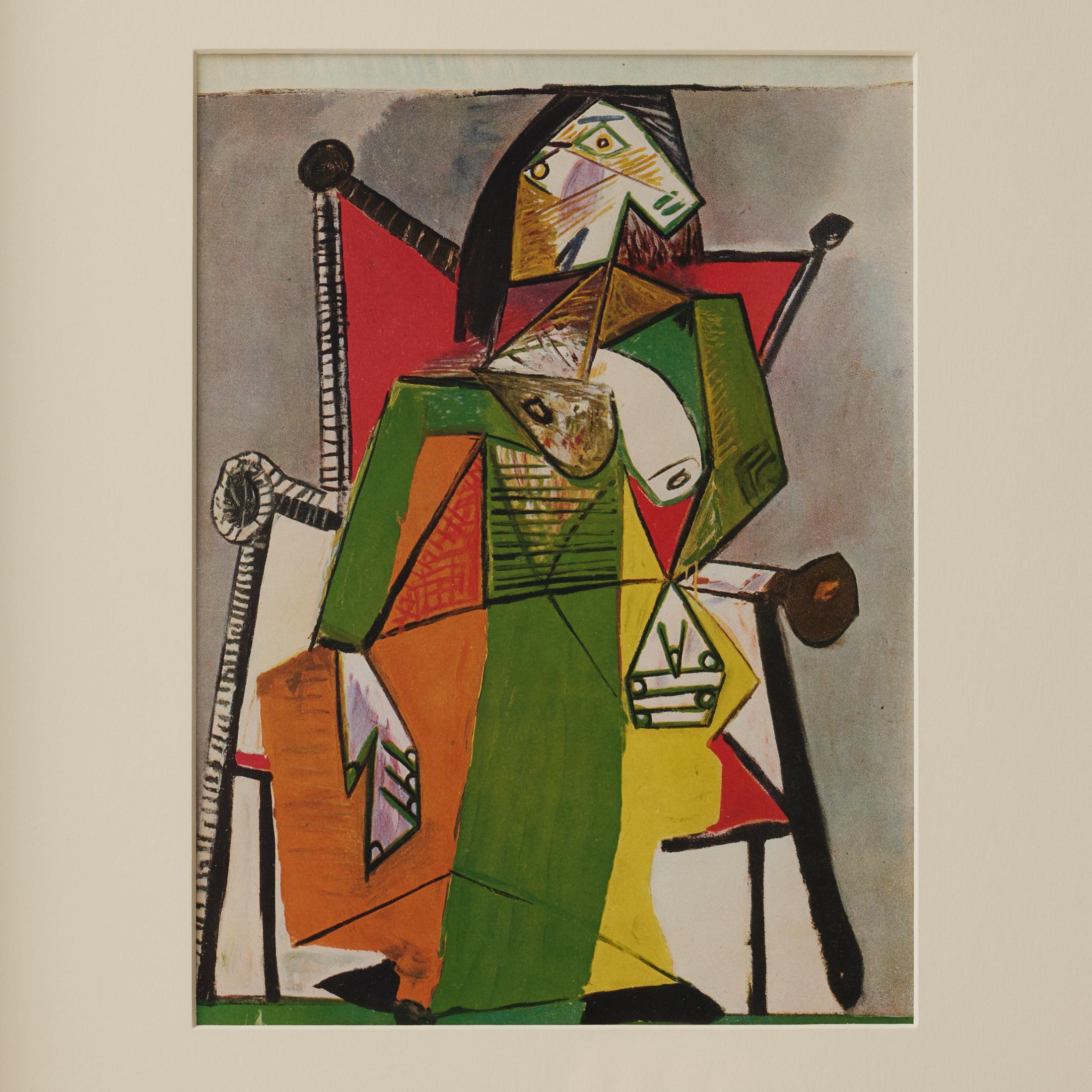 Gerahmte Farbkrone von Pablo Picasso, Editions du Chene, 1943 (Moderne der Mitte des Jahrhunderts) im Angebot