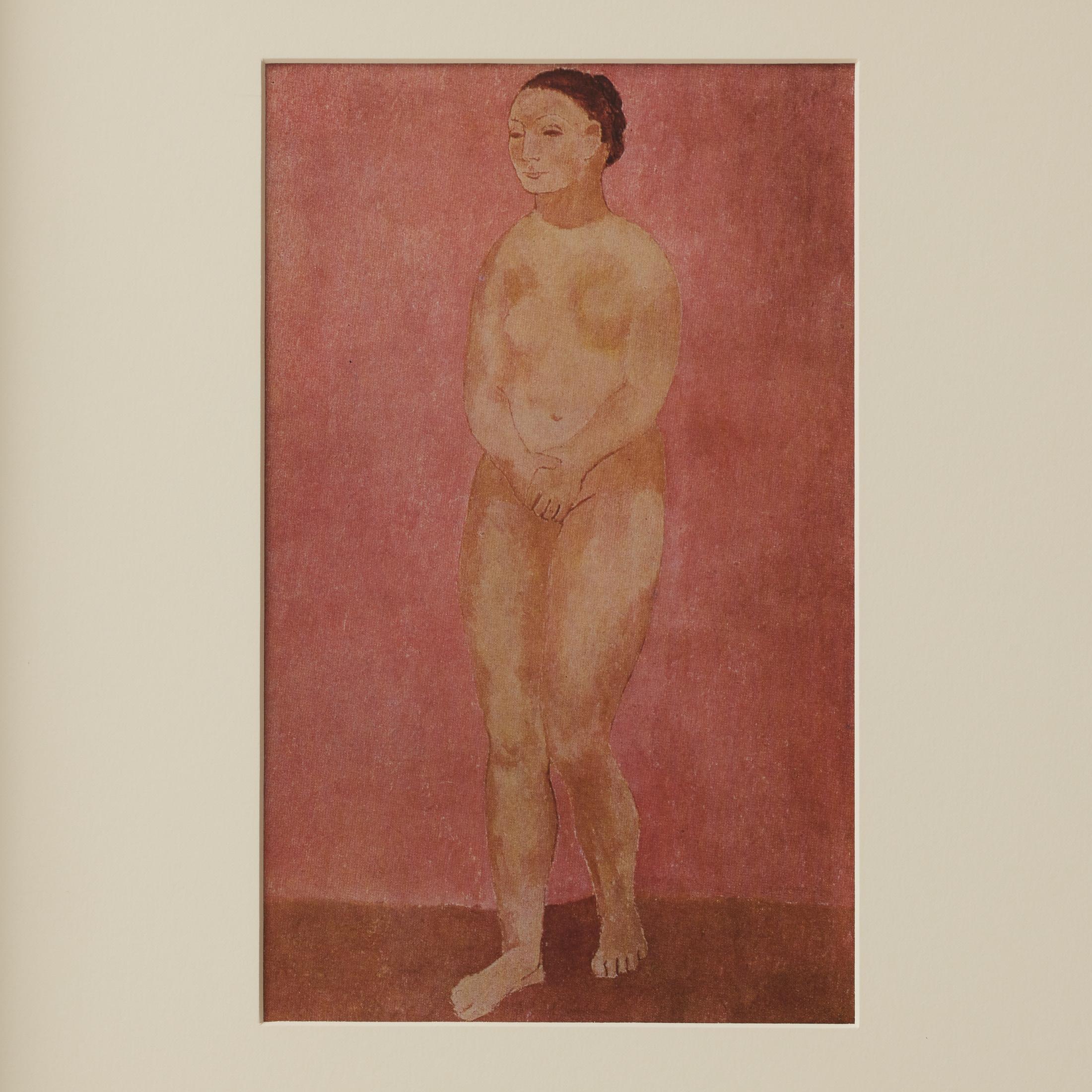 Gerahmte Farbkrone von Pablo Picasso, Editions du Chene, 1943 (Moderne der Mitte des Jahrhunderts) im Angebot