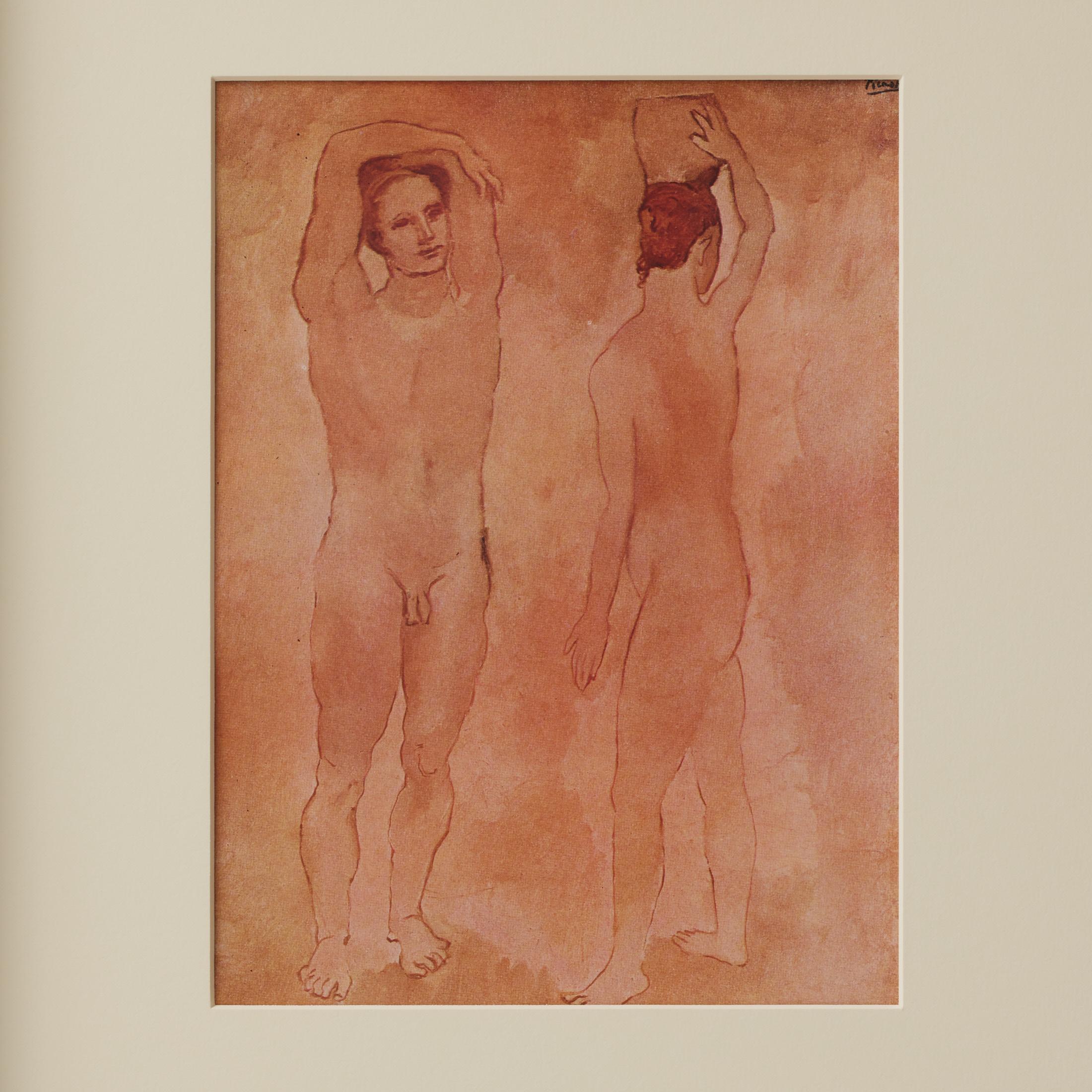 Gerahmte Farbkrone von Pablo Picasso, Editions du Chene, 1943 (Moderne der Mitte des Jahrhunderts) im Angebot