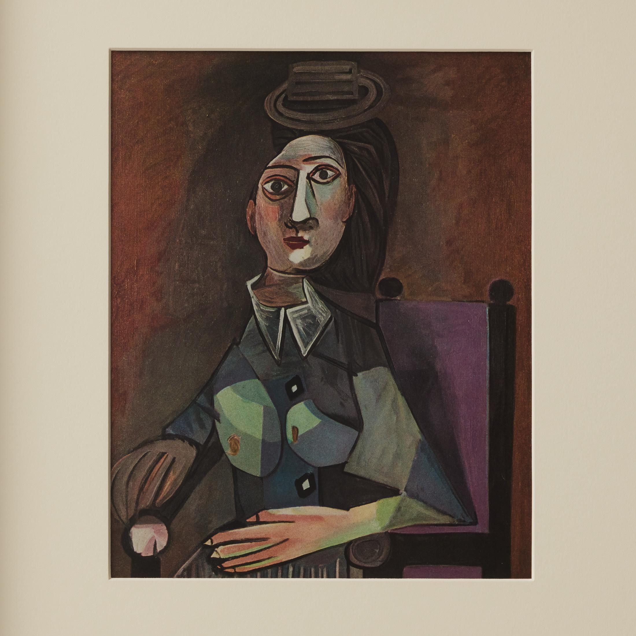 Gerahmte Farbkrone von Pablo Picasso, Editions du Chene, 1943 (Moderne der Mitte des Jahrhunderts) im Angebot