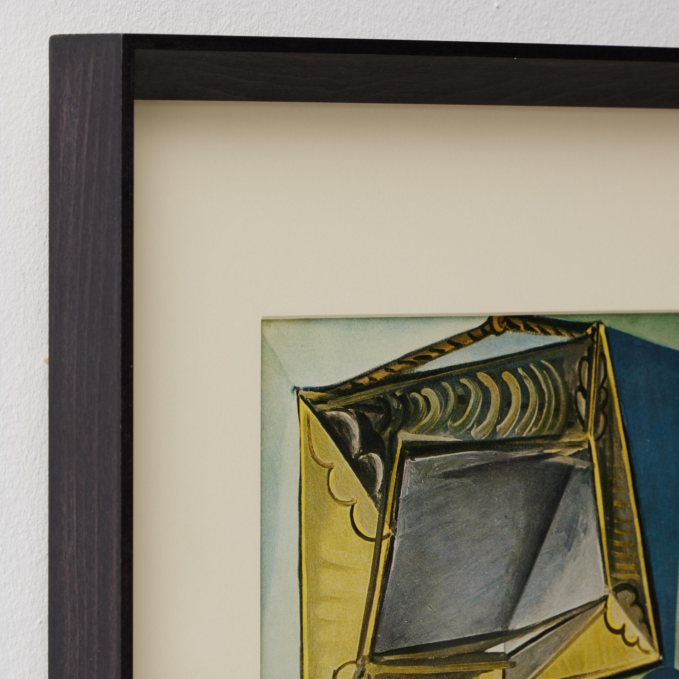 French Pablo Picasso Framed Color Cliche, Editions du Chene, 1943 For Sale