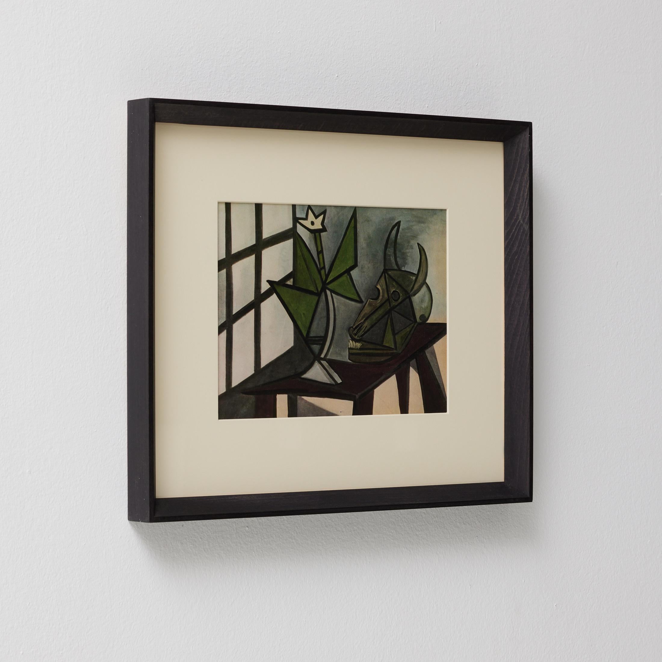 French Pablo Picasso Framed Color Cliche, Editions du Chene, 1943 For Sale