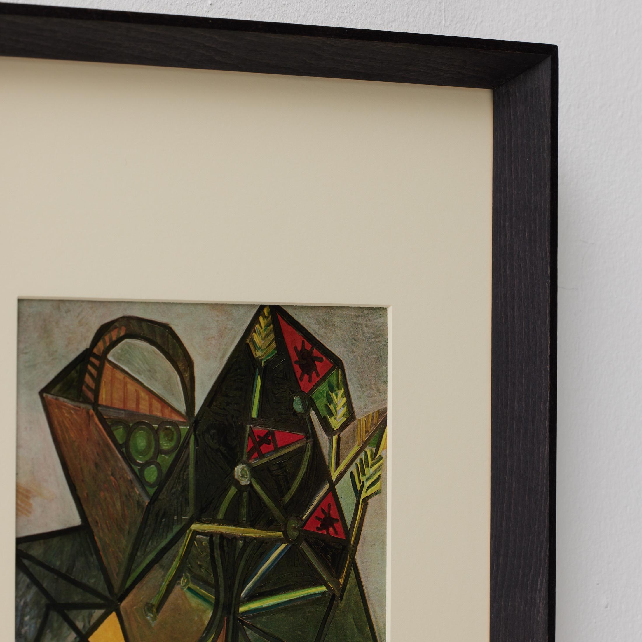 Gerahmte Farbkrone von Pablo Picasso, Editions du Chene, 1943 im Zustand „Gut“ im Angebot in Barcelona, Barcelona