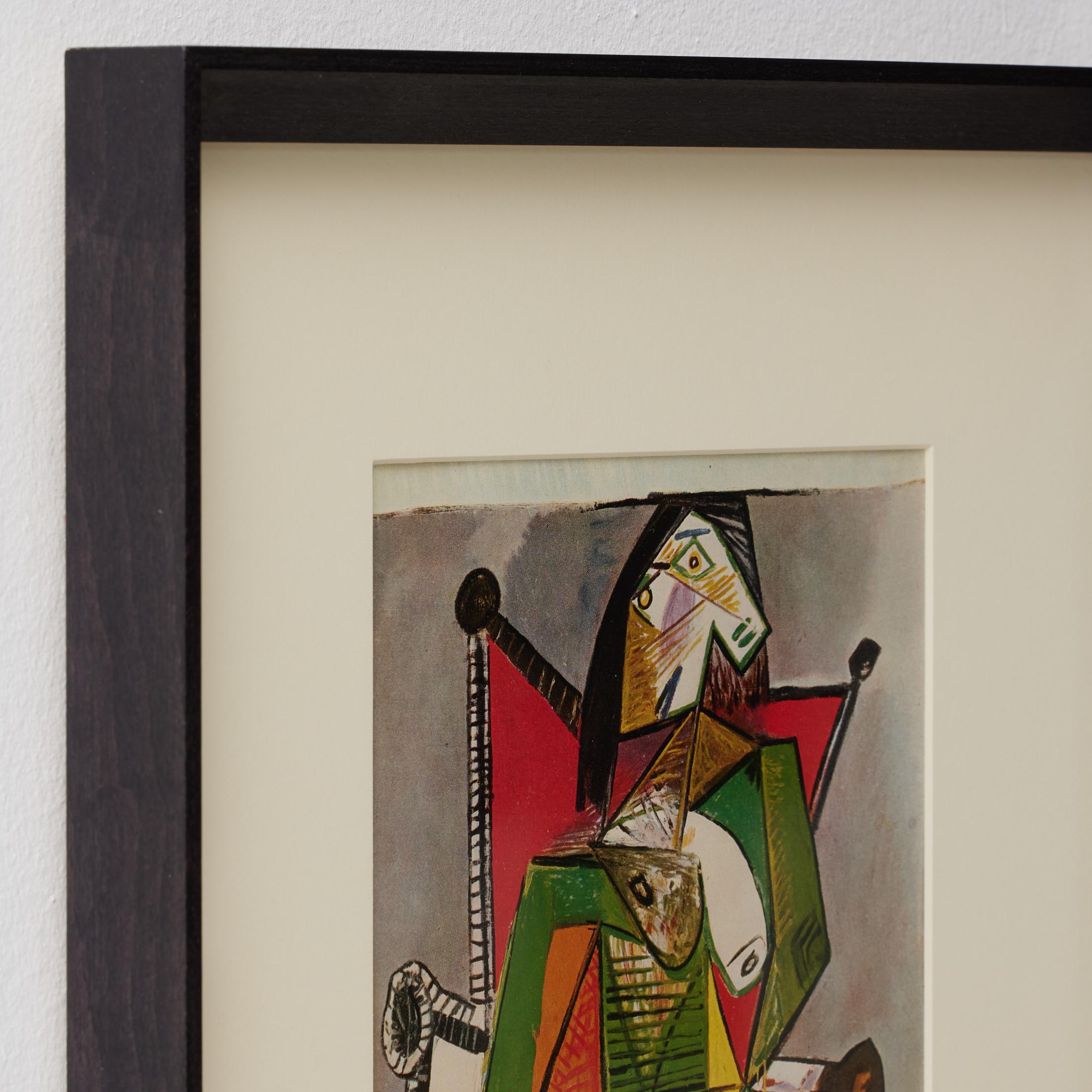 Gerahmte Farbkrone von Pablo Picasso, Editions du Chene, 1943 im Zustand „Gut“ im Angebot in Barcelona, Barcelona