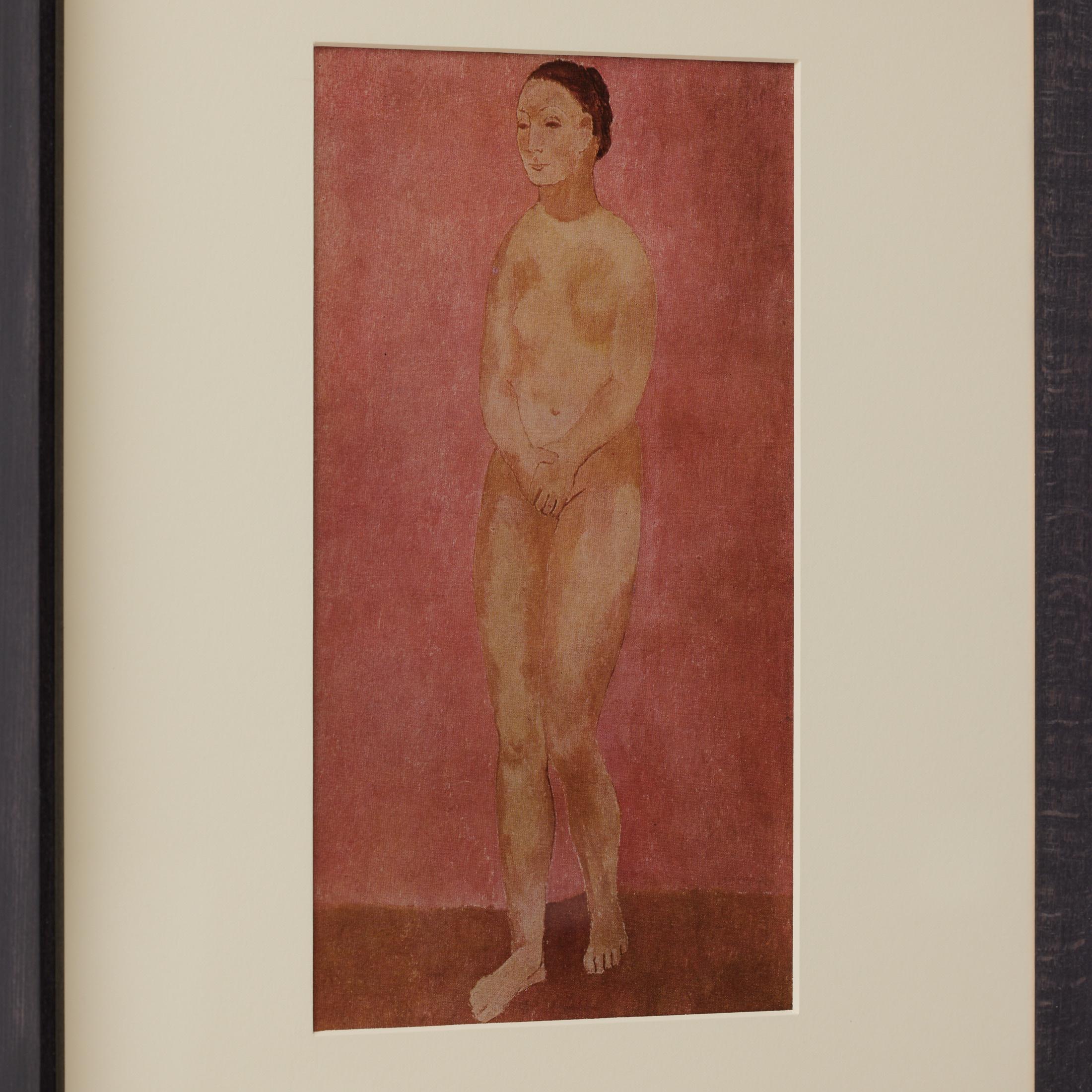 Gerahmte Farbkrone von Pablo Picasso, Editions du Chene, 1943 im Zustand „Gut“ im Angebot in Barcelona, Barcelona