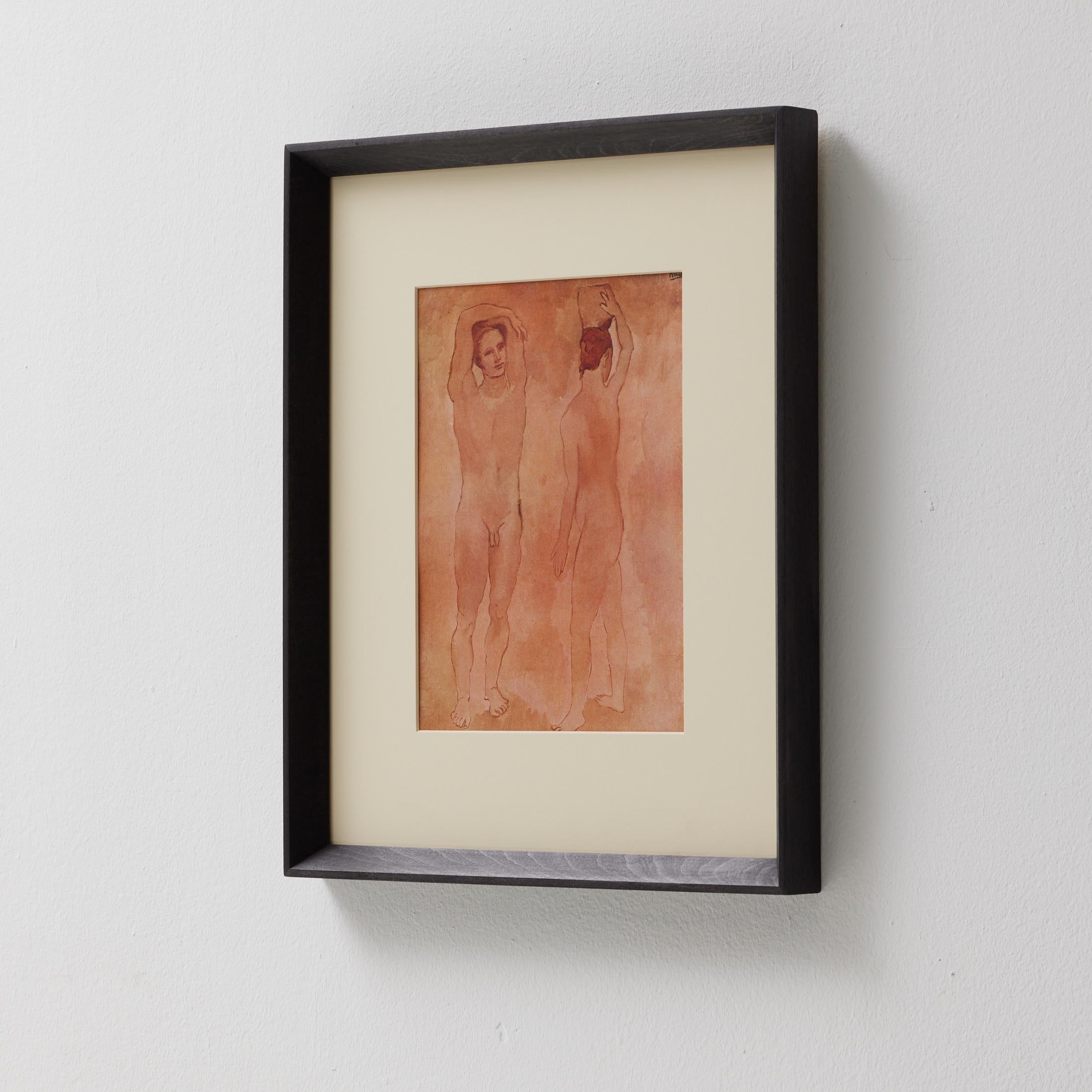 Gerahmte Farbkrone von Pablo Picasso, Editions du Chene, 1943 im Zustand „Gut“ im Angebot in Barcelona, Barcelona