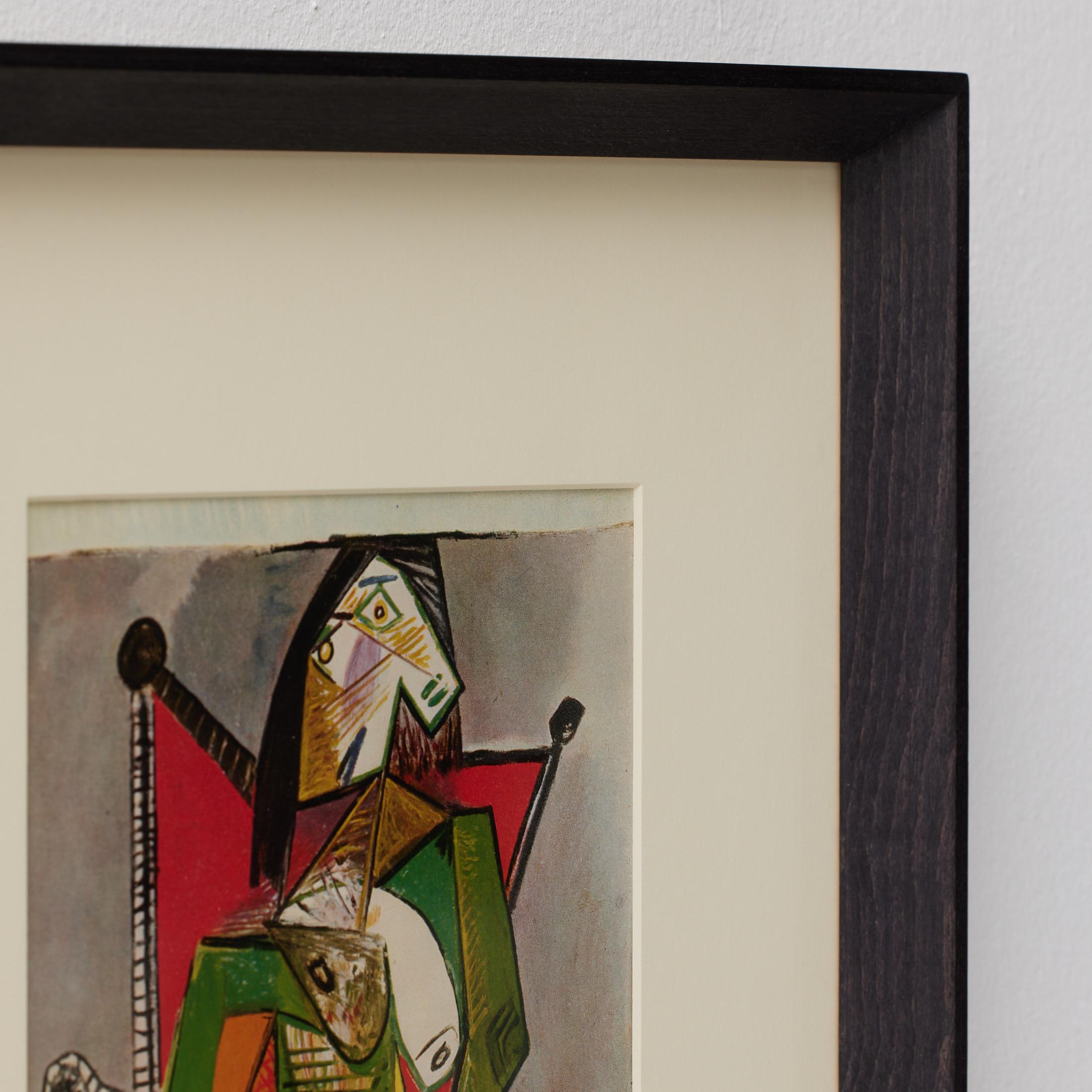 Gerahmte Farbkrone von Pablo Picasso, Editions du Chene, 1943 (Mitte des 20. Jahrhunderts) im Angebot