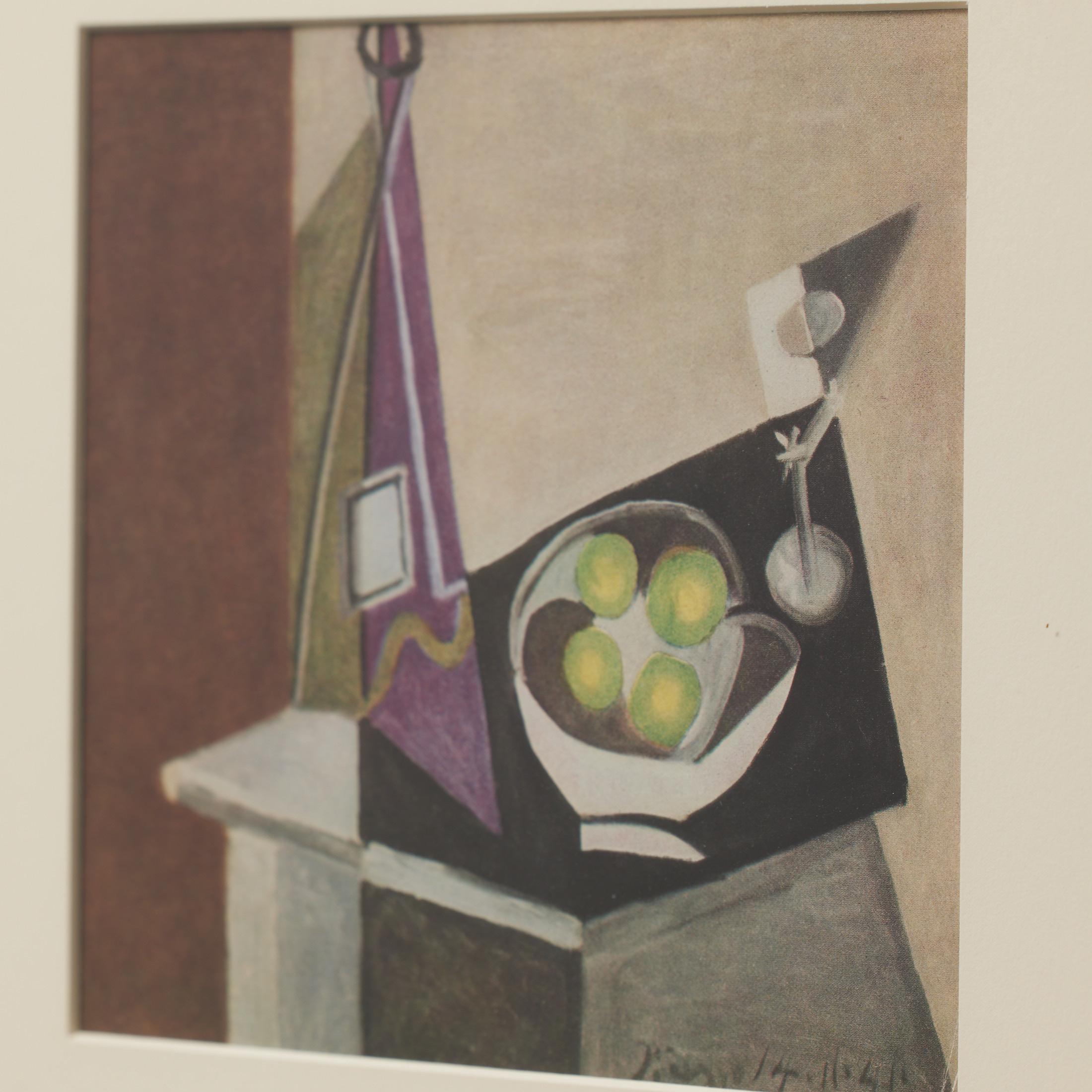 Gerahmte Farbkrone von Pablo Picasso, Editions du Chene, 1943 (Mitte des 20. Jahrhunderts) im Angebot