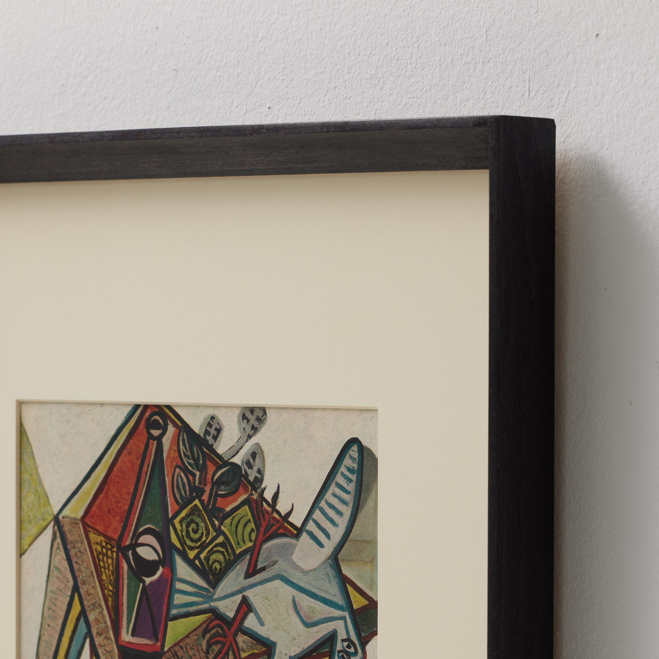 Paper Pablo Picasso Framed Color Cliche, Editions du Chene, 1943 For Sale