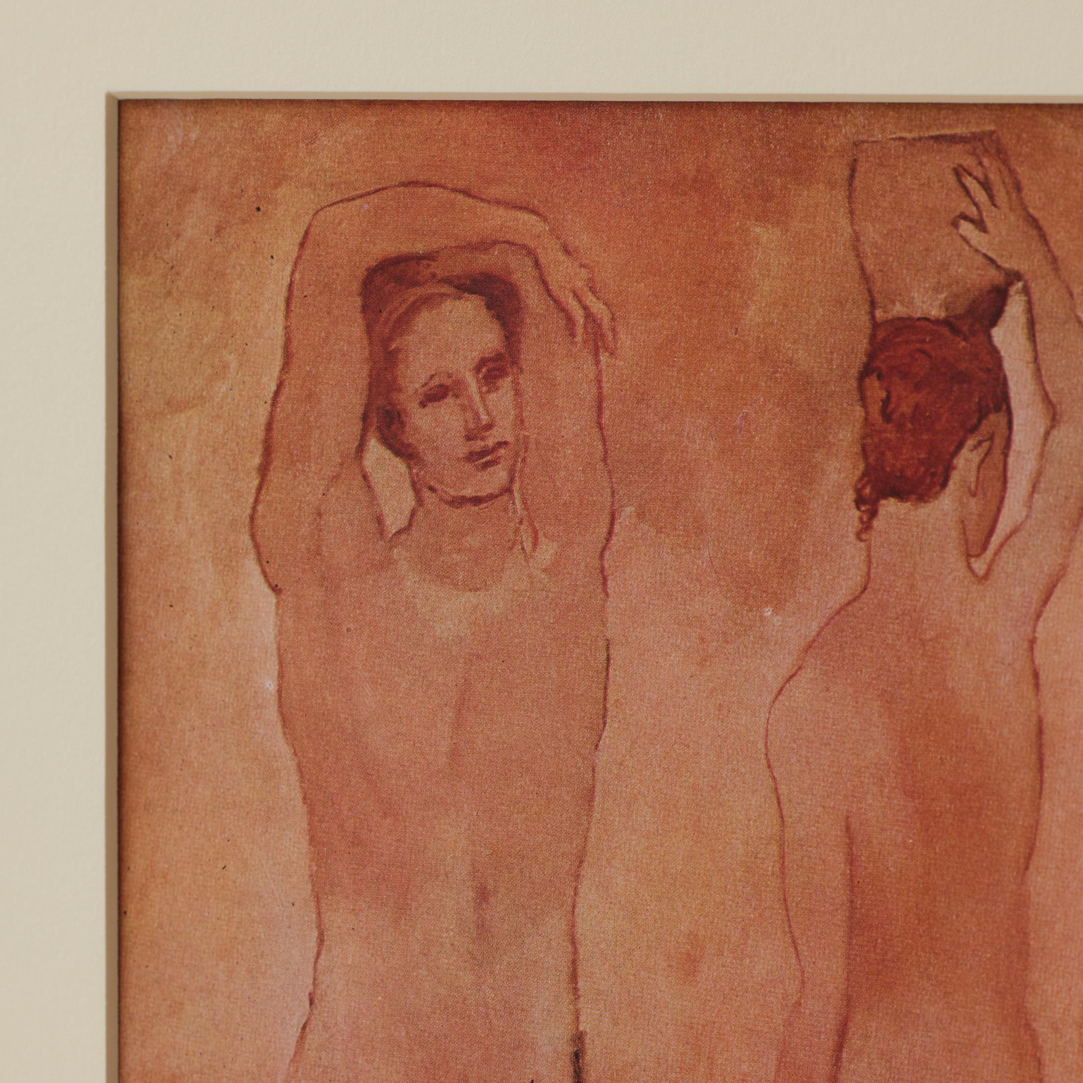 Gerahmte Farbkrone von Pablo Picasso, Editions du Chene, 1943 im Angebot 1