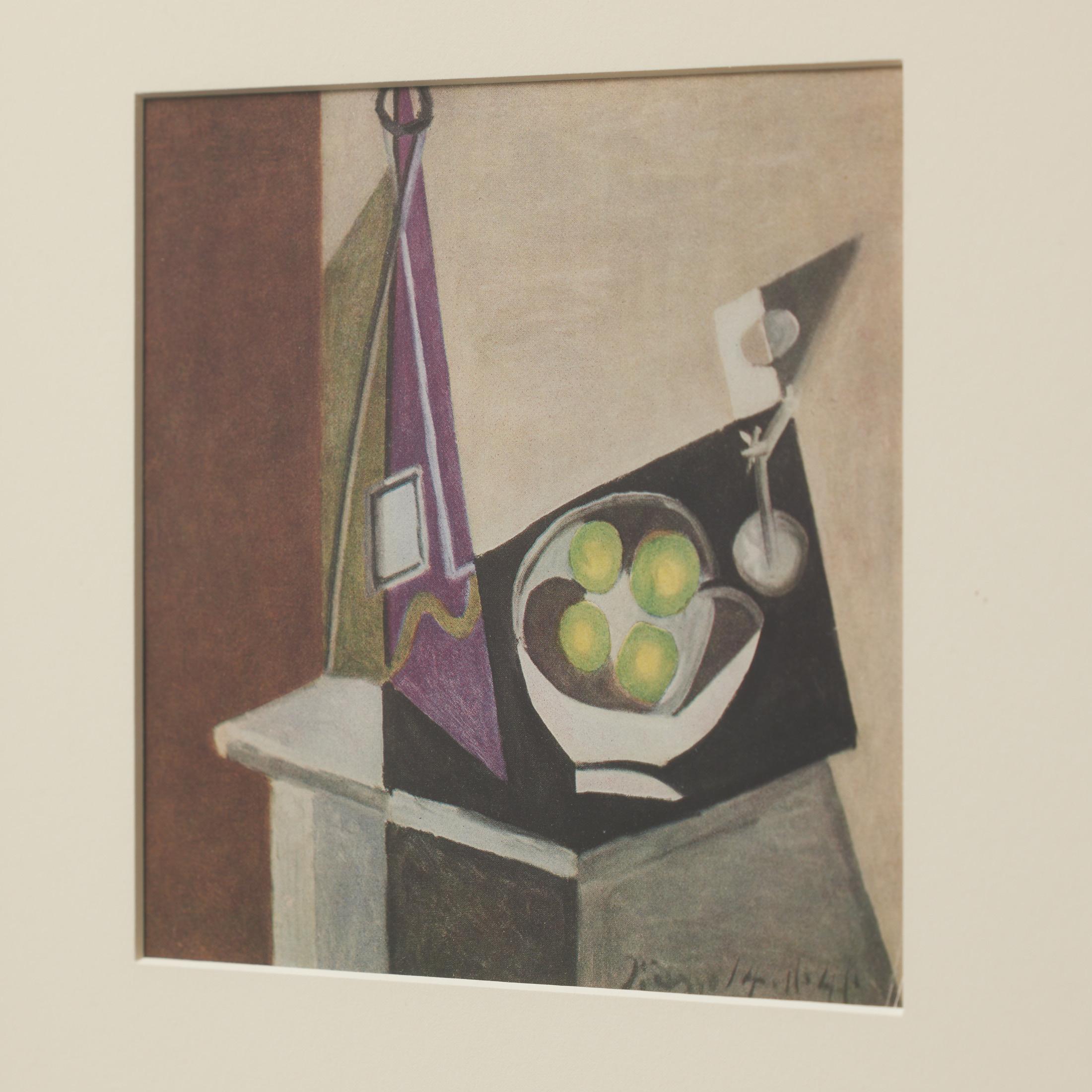 Gerahmte Farbkrone von Pablo Picasso, Editions du Chene, 1943 im Angebot 2