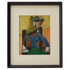 Pablo Picasso encadré Color Cliche, Éditions du Chene, 1943