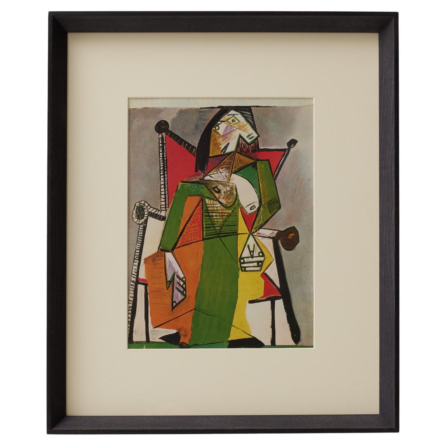 Pablo Picasso encadré Color Cliche, Éditions du Chene, 1943